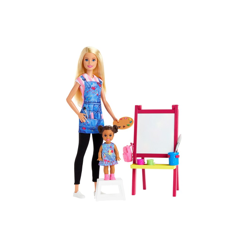 Barbie Spielfigur »Kunstlehrerin«, (Set)