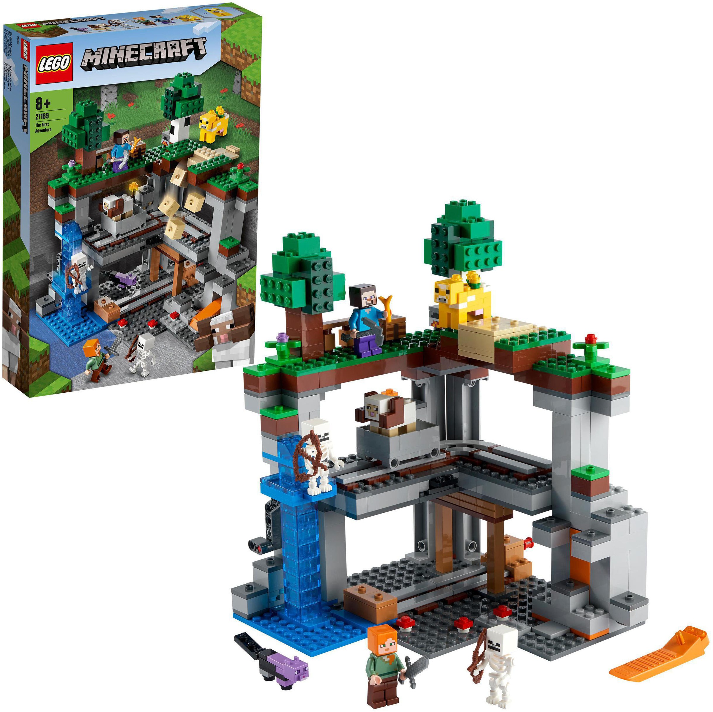 Image of LEGO® Konstruktionsspielsteine »Das erste Abenteuer (21169), LEGO® Minecraft™«, (542 St.), Made in Europe bei Ackermann Versand Schweiz