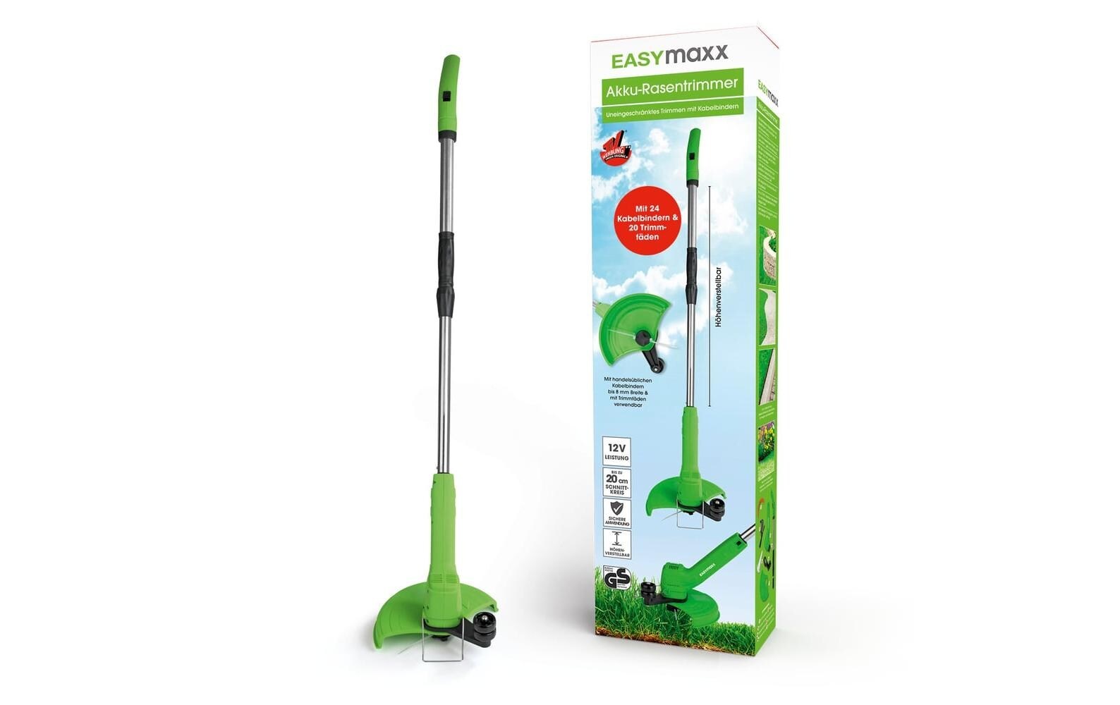EASYmaxx Akku-Rasentrimmer