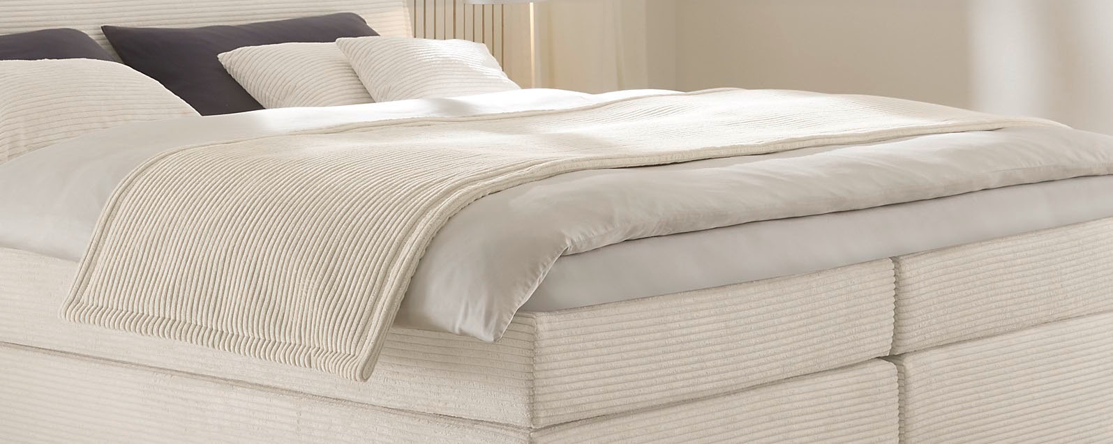 Image of hapo Bettüberwurf "Hana Plaid" beidseitig Stoff mit Vliesswatte versteppt