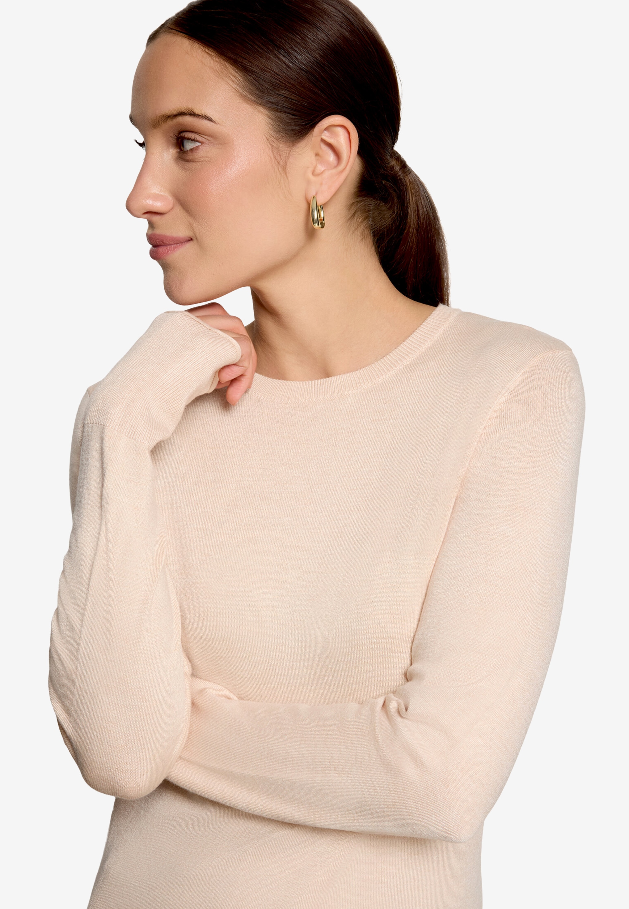 Zero Pull en tricot avec encolure ronde / viscose