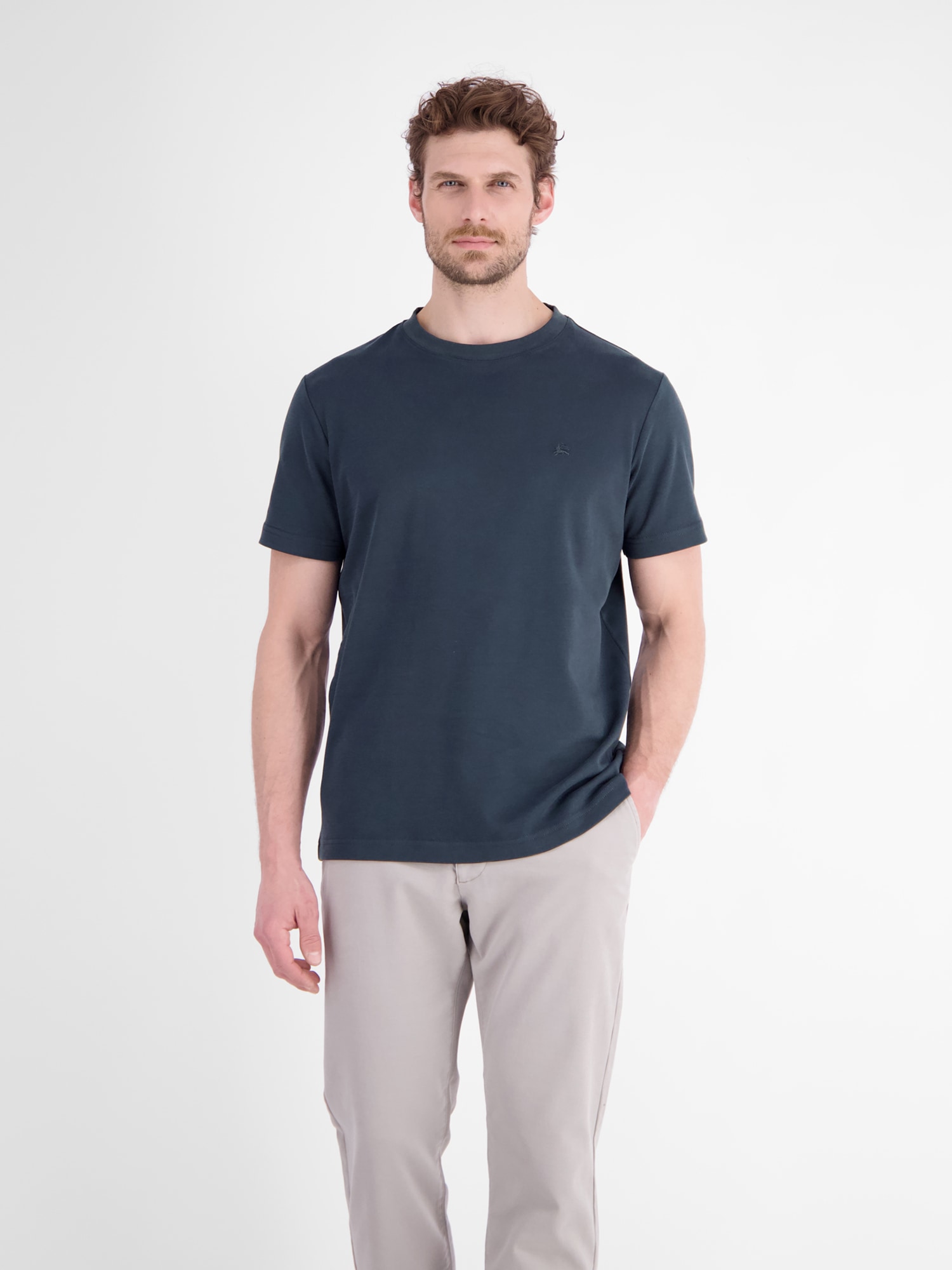 Image of LERROS T-Shirt "Legeres T-Shirt mit Rundkragen aus reiner Baumwolle"