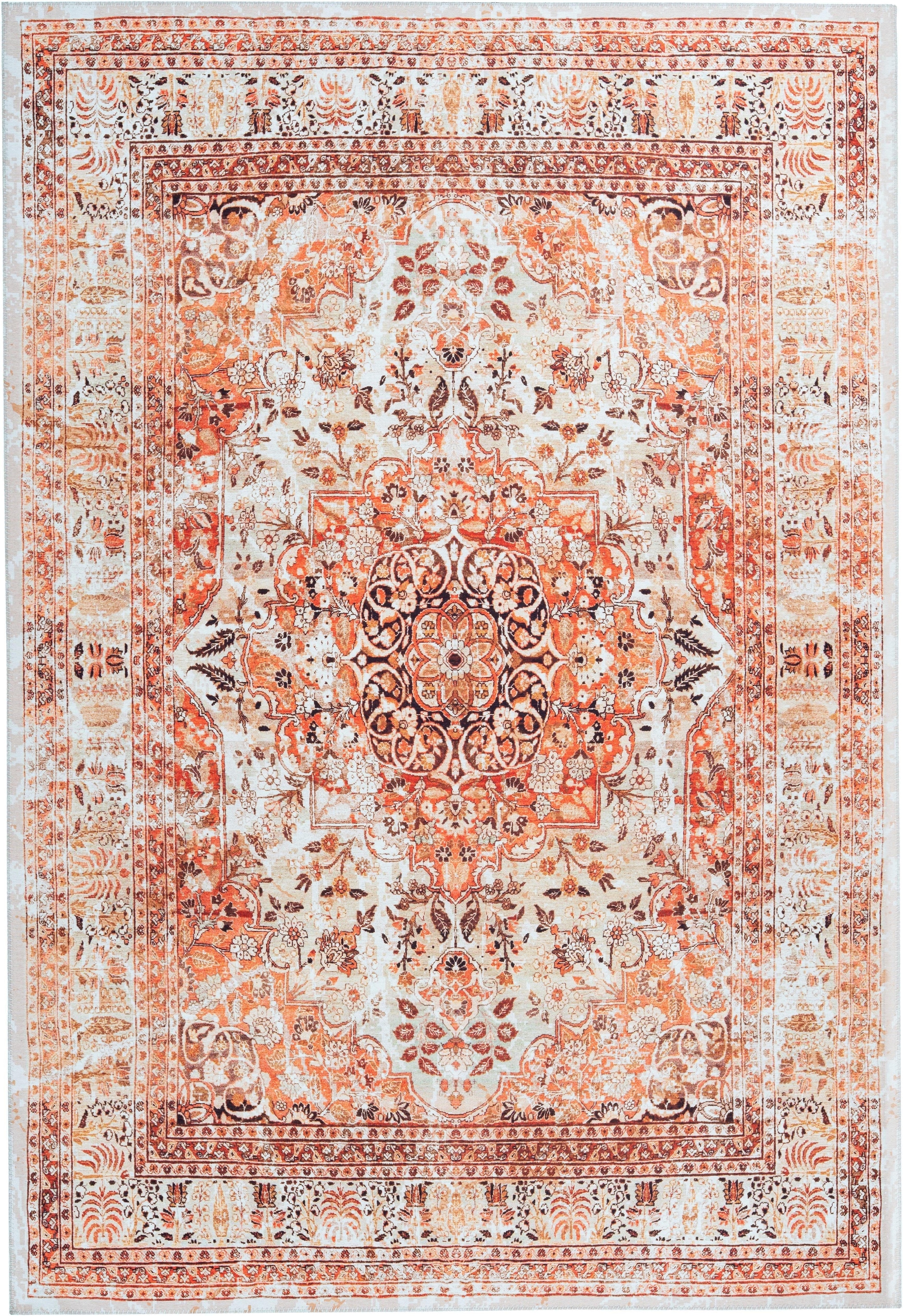 calo-deluxe Tapis »Castor 5000« Rectangulaire 6 mm Höhe Poils courts, avec franges, salon