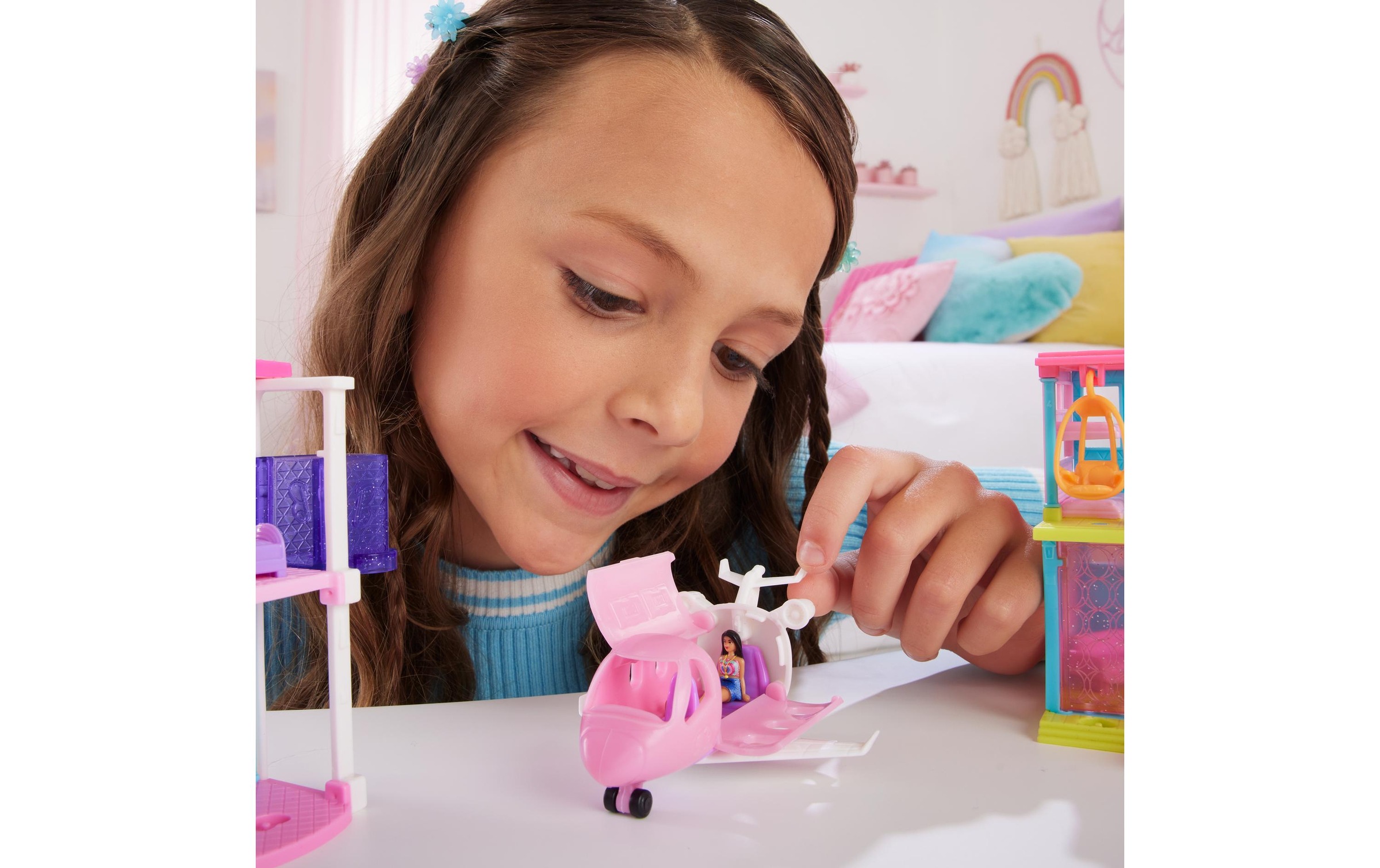 Barbie Anziehpuppe »Mini BarbieLand Traumflugzeug«