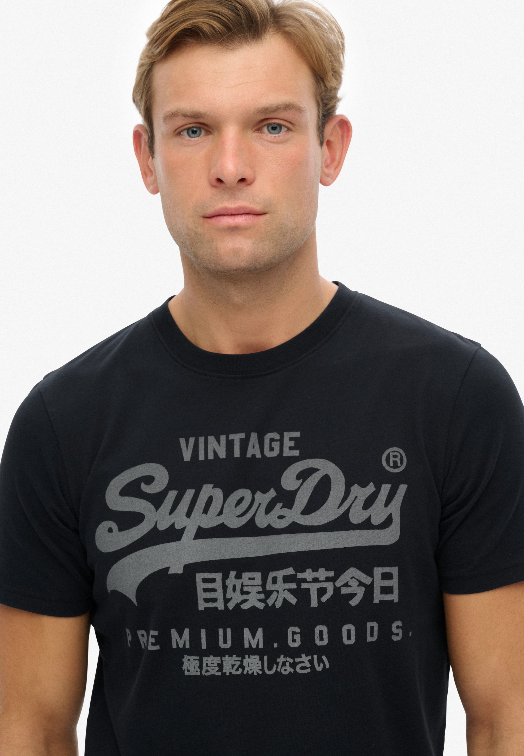 Superdry Shirt à col rond »VL CLASSIC TEE«