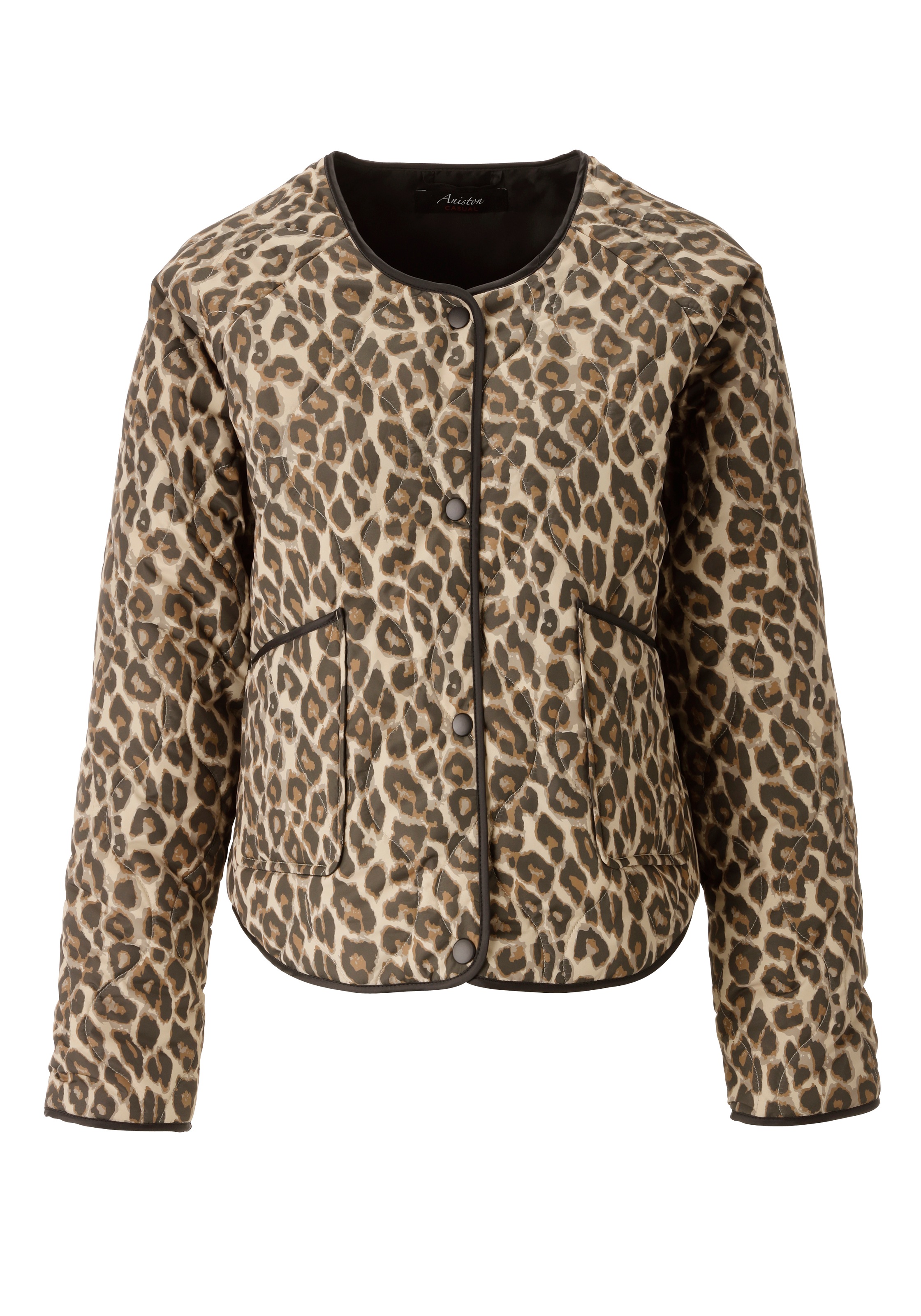 Aniston CASUAL Veste matelassée mit trendigem Leo-Print - NEUE KOLLEKTION