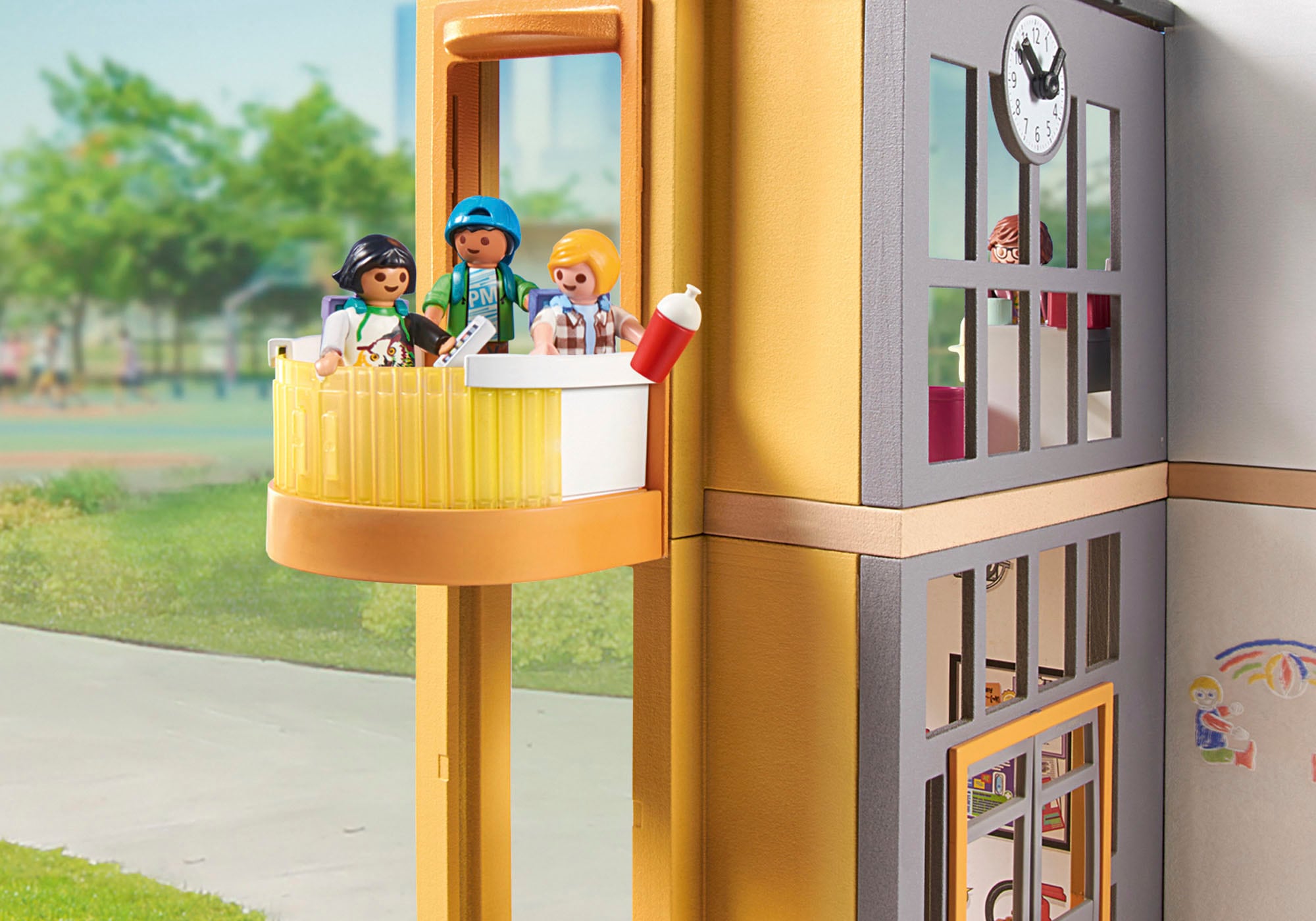 Playmobil® Konstruktions-Spielset »Grosse Schule (71327), City Life«, (282 St.), Made in Germany