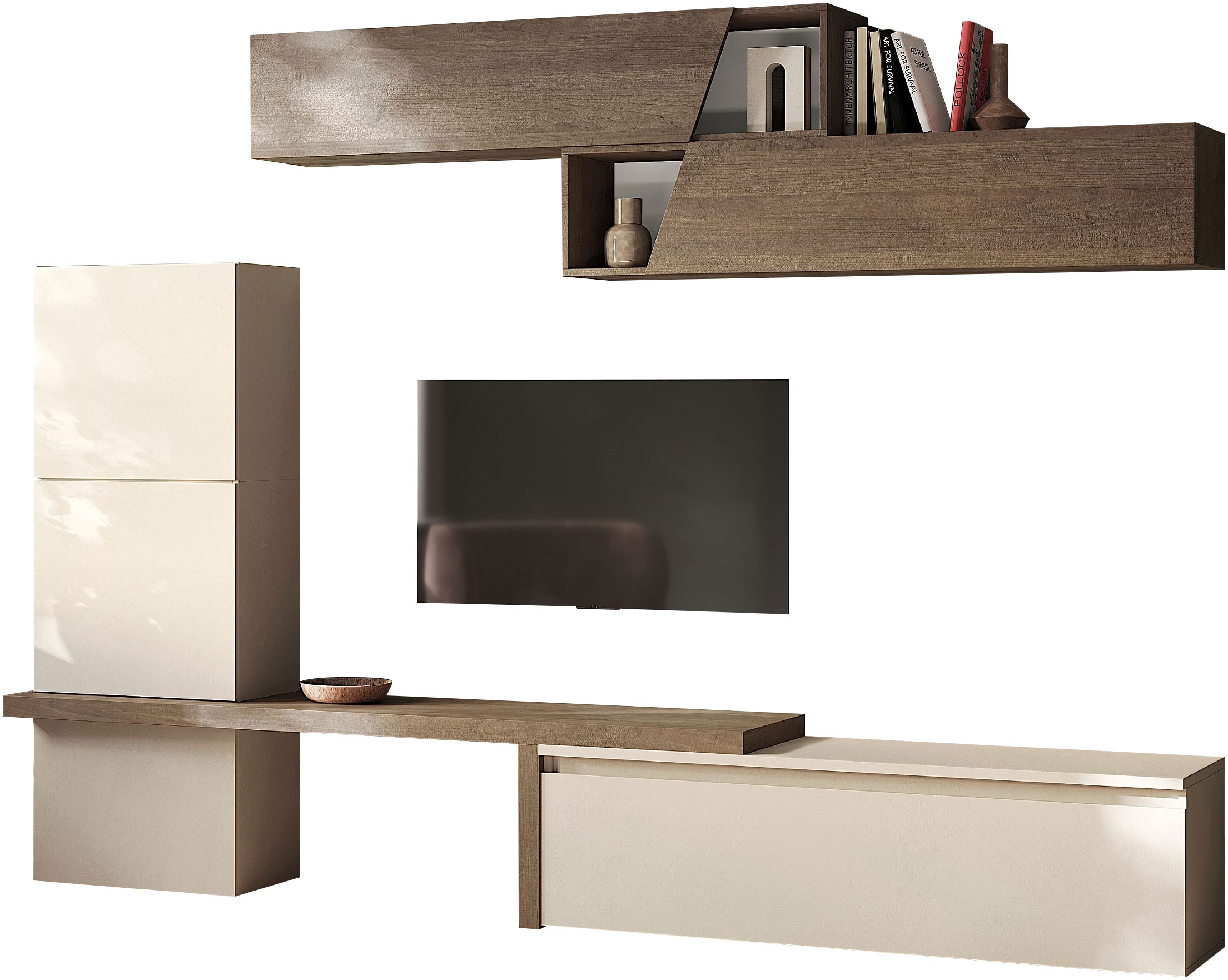 Image of Home affaire Wohnwand "Infinity, 7tlg. Breite 280 cm, moderne Mediawand" 7 Stk. tlg.