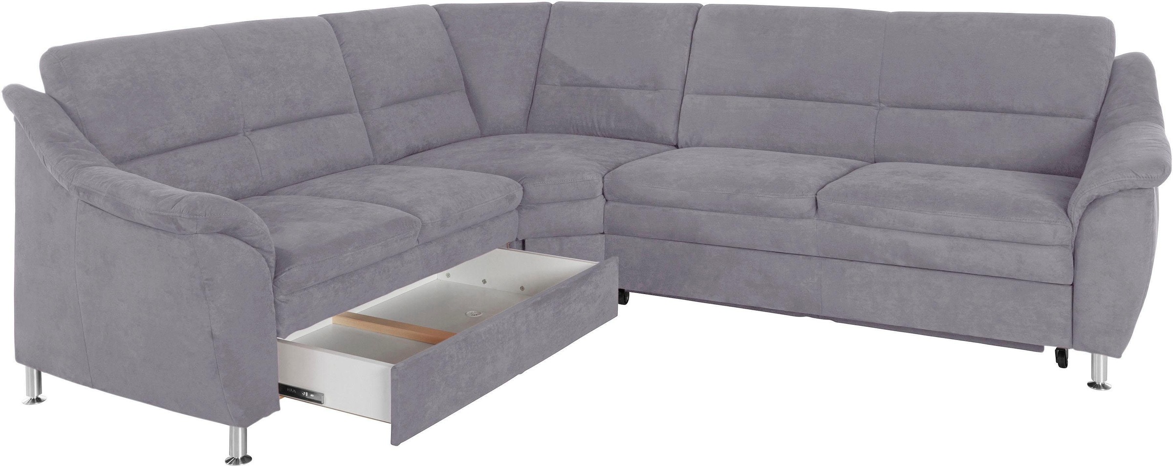Places of Style Ecksofa »Cardoso L-Form«, mit Trapezecke für mehr Sitzkomfort, wahlweise auch mit Bettfunktion