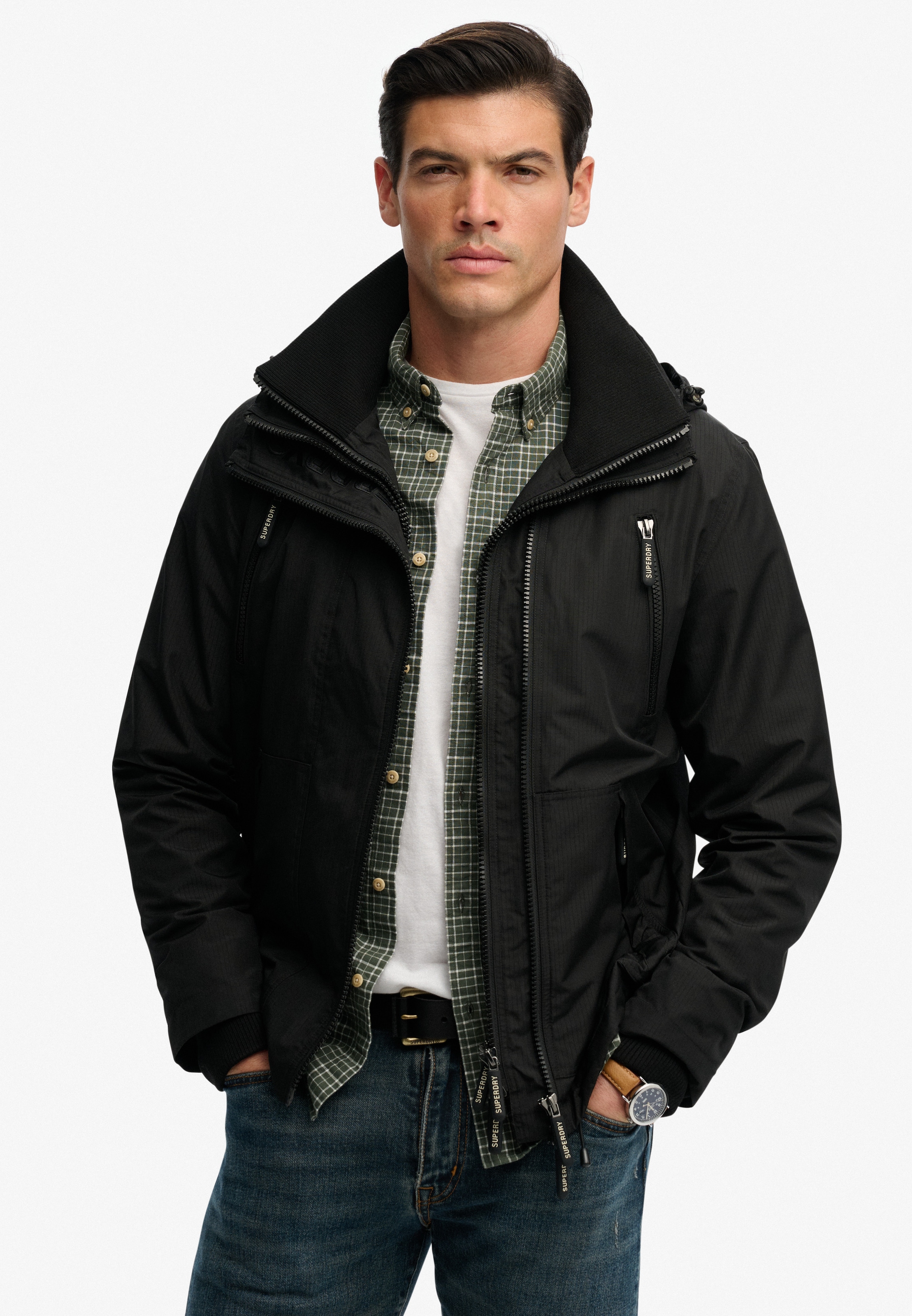 Superdry Windbreaker »HOODED MTN WINDBREAKER JACKET« mit Kapuze