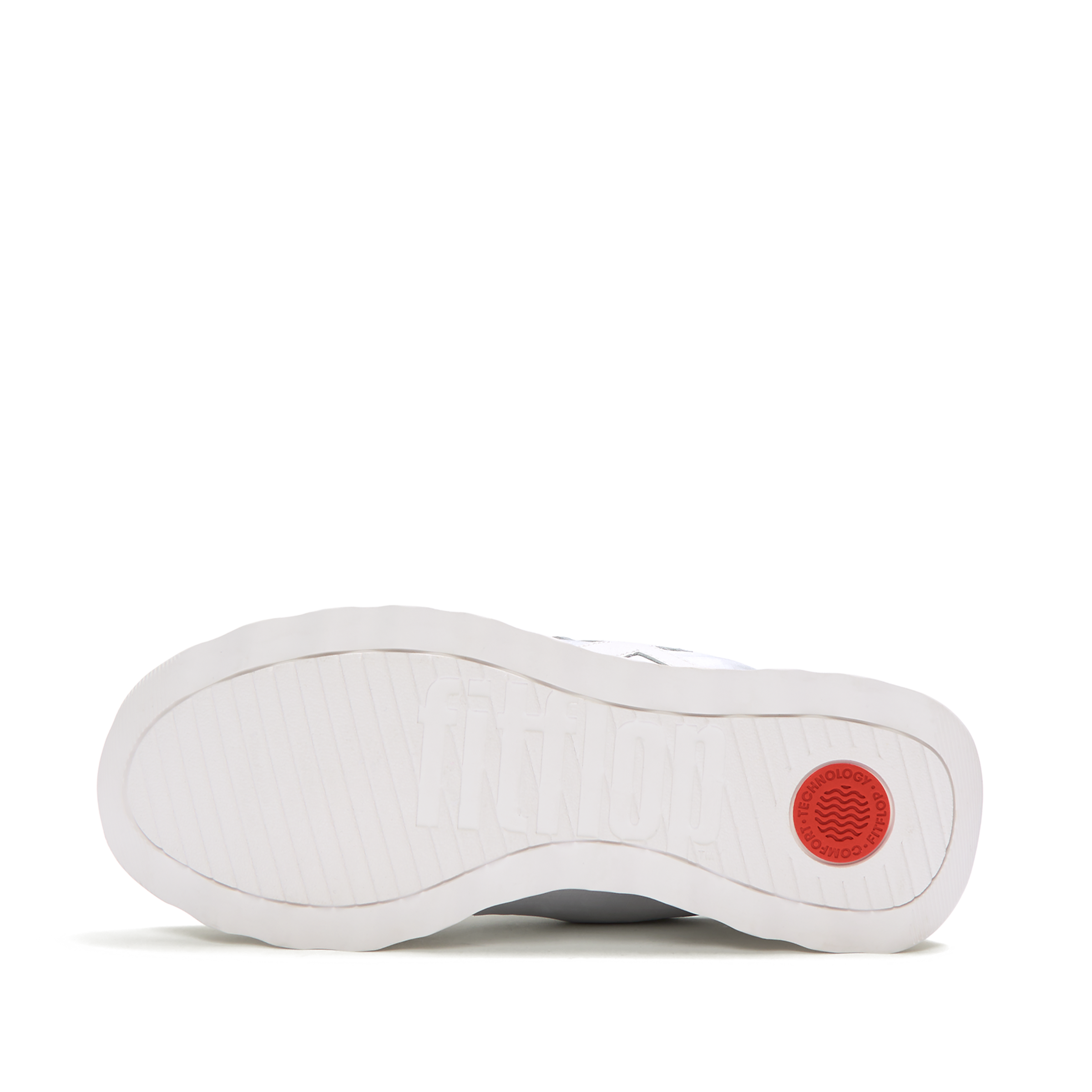 Fitflop Sneaker »RETRO-Q FF METALLIC-FABRIC/SUEDE SNEAKERS«  Freizeitschuh, Halbschuh, Schnürschuh mit Low Profile Sohle
