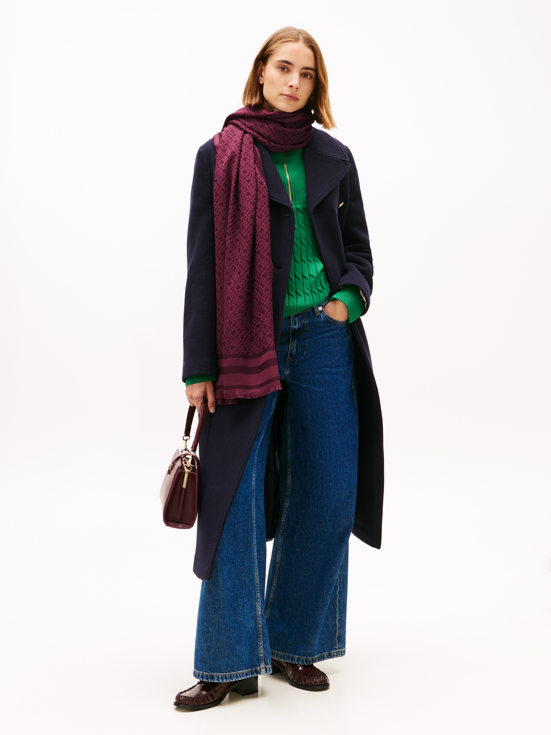 Tommy Hilfiger Foulard de mode »TH MONOGRAM«