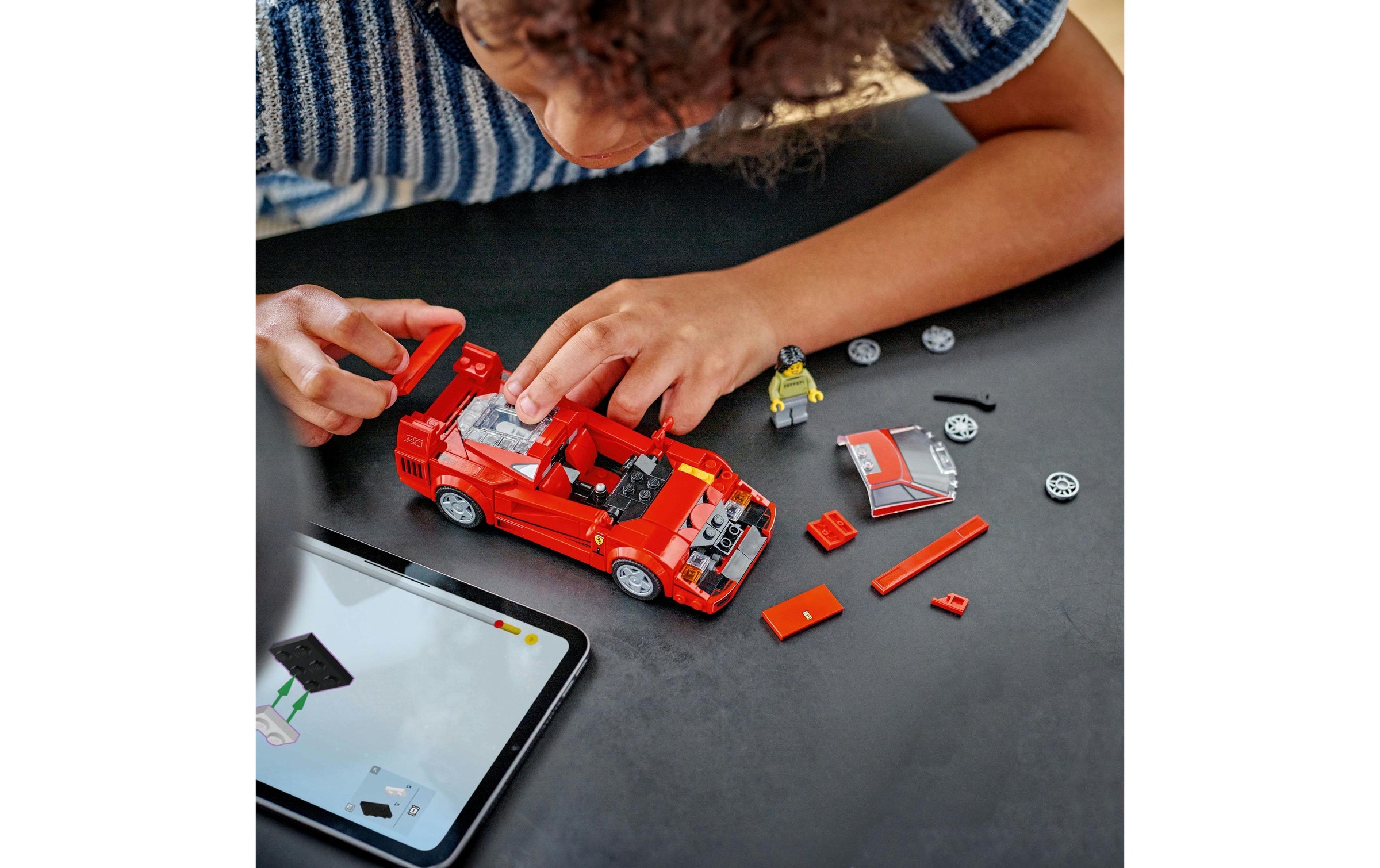 LEGO® Konstruktionsspielsteine »Speed Champions Ferrari F40 Supersportwagen 76934«, (318 St.)