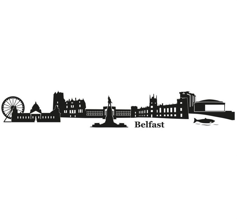 Image of Wall-Art Wandtattoo »XXL Stadt Skyline Belfast 120cm«, (1 St.) bei Ackermann Versand Schweiz