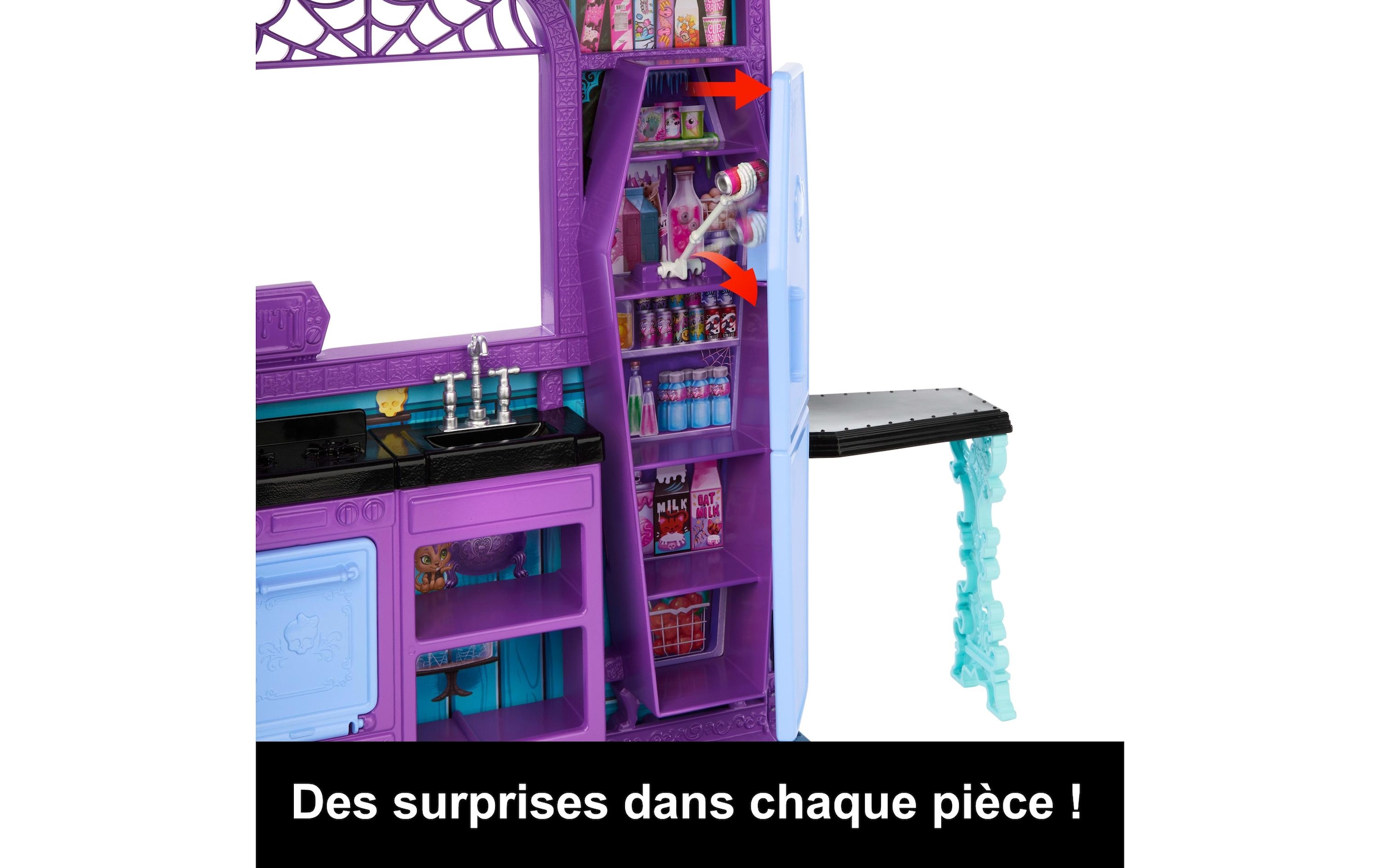 MonsterHigh™ Puppenhaus »Buh-tique Hotel Puppenhaus« mit 5 Spielbereichen und gruseligen Überraschungen