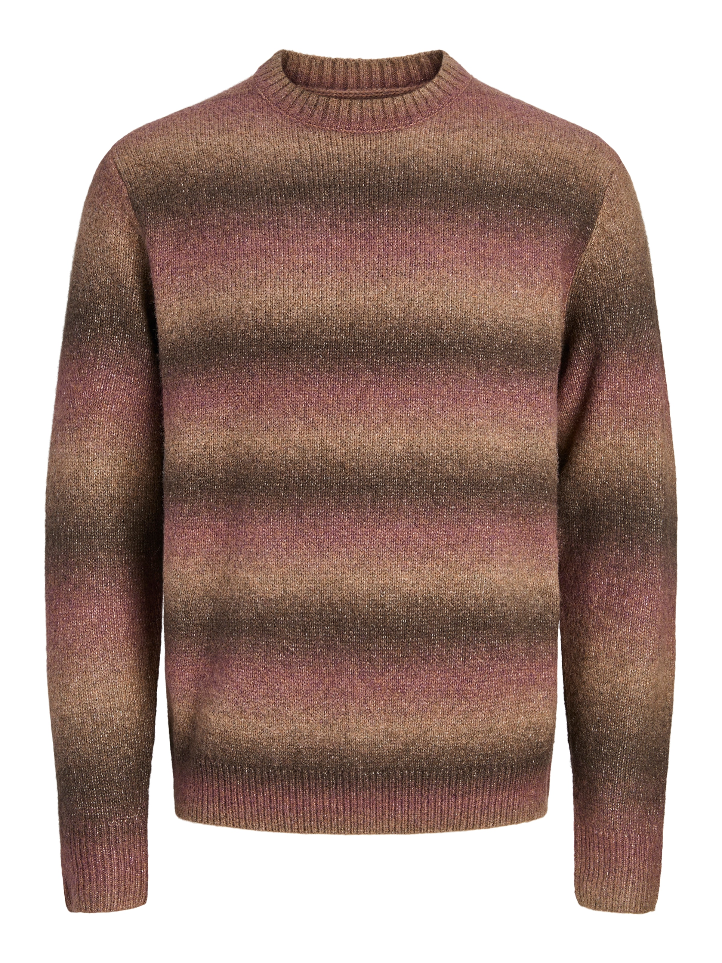 Image of Jack & Jones Rundhalspullover "JPRBLUBENSON KNIT CREW NECK" Materialmix, normal geschnitten