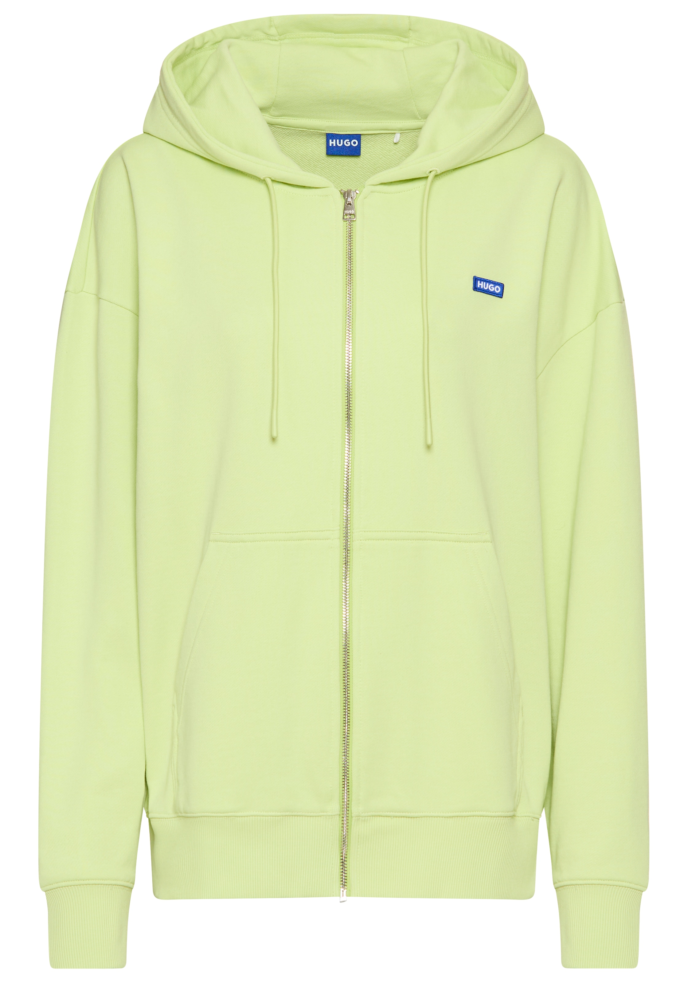 HUGO Blue Sweatjacke »Doa«, mit Kapuze, Logo-Badge