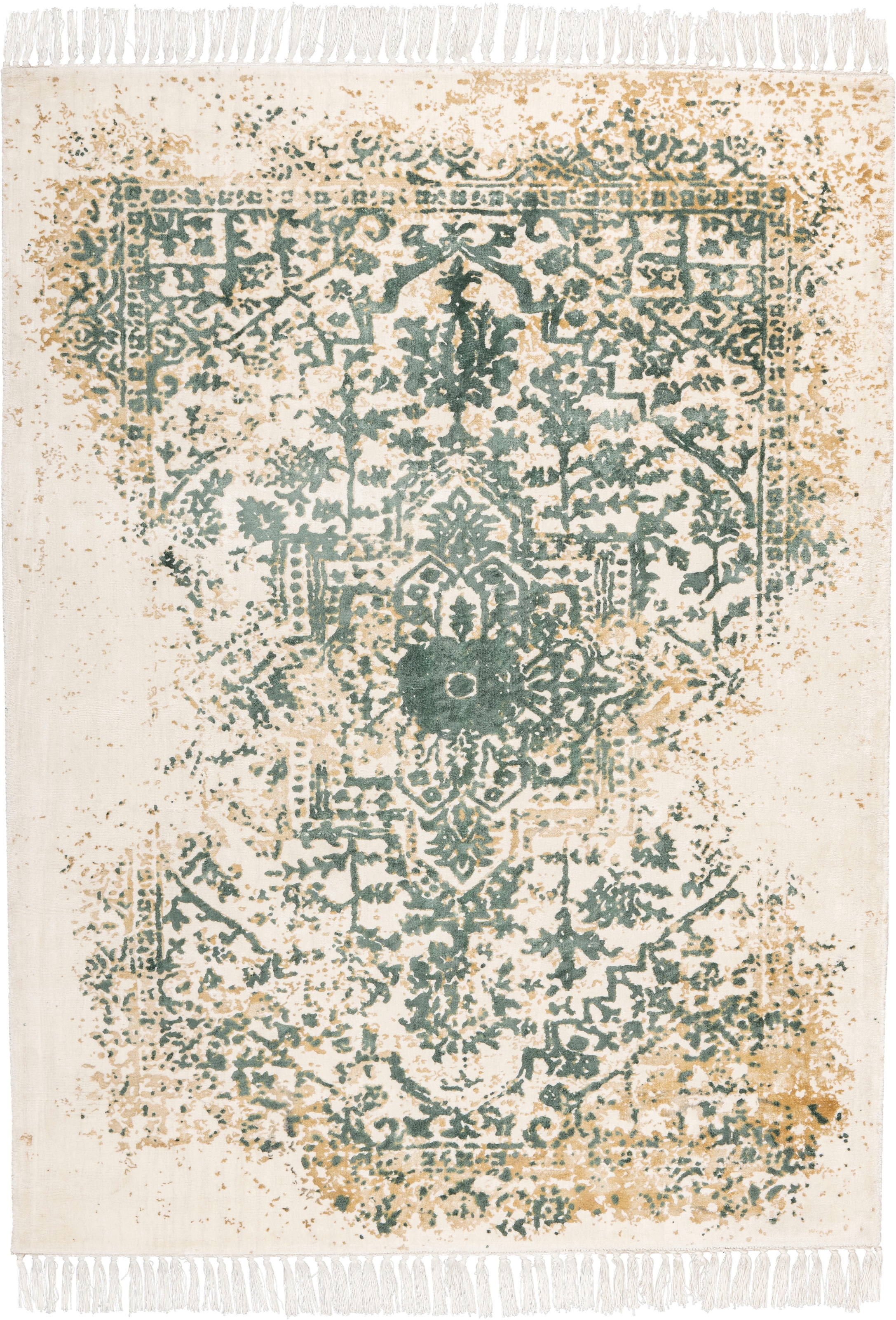 Padiro Teppich »Dolce Vita 425«, rechteckig, 10 mm Höhe, Trendige Verwaschung, Oriental-Design
