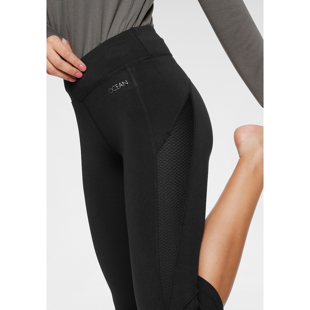 Ocean Sportswear Yogatights »3/4 Yoga-Tights«, mit Mesh-Einsätze