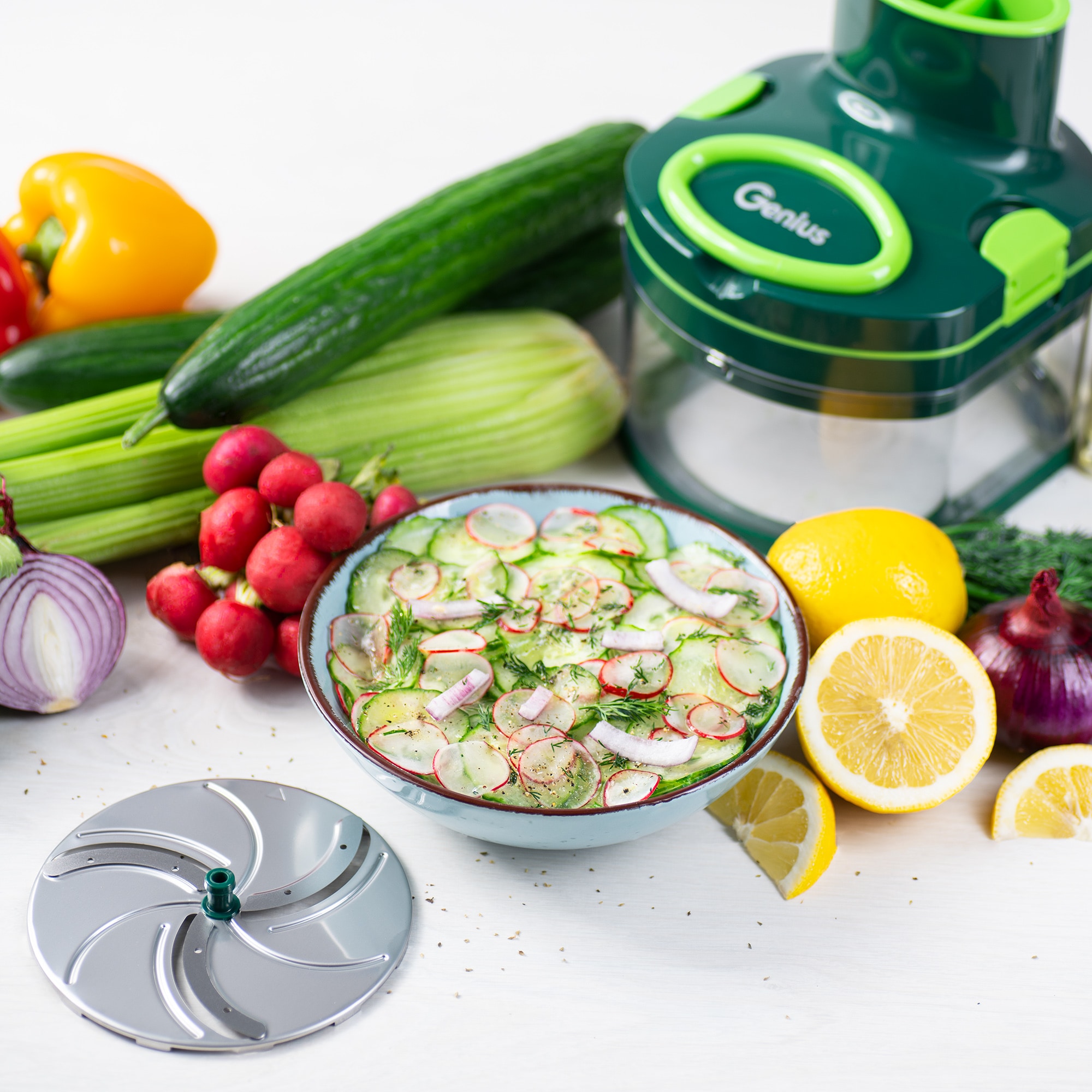 Genius Hachoir »Nicer Dicer Pegasus« Set 12-tlg., inkl. Behälter u. Deckel