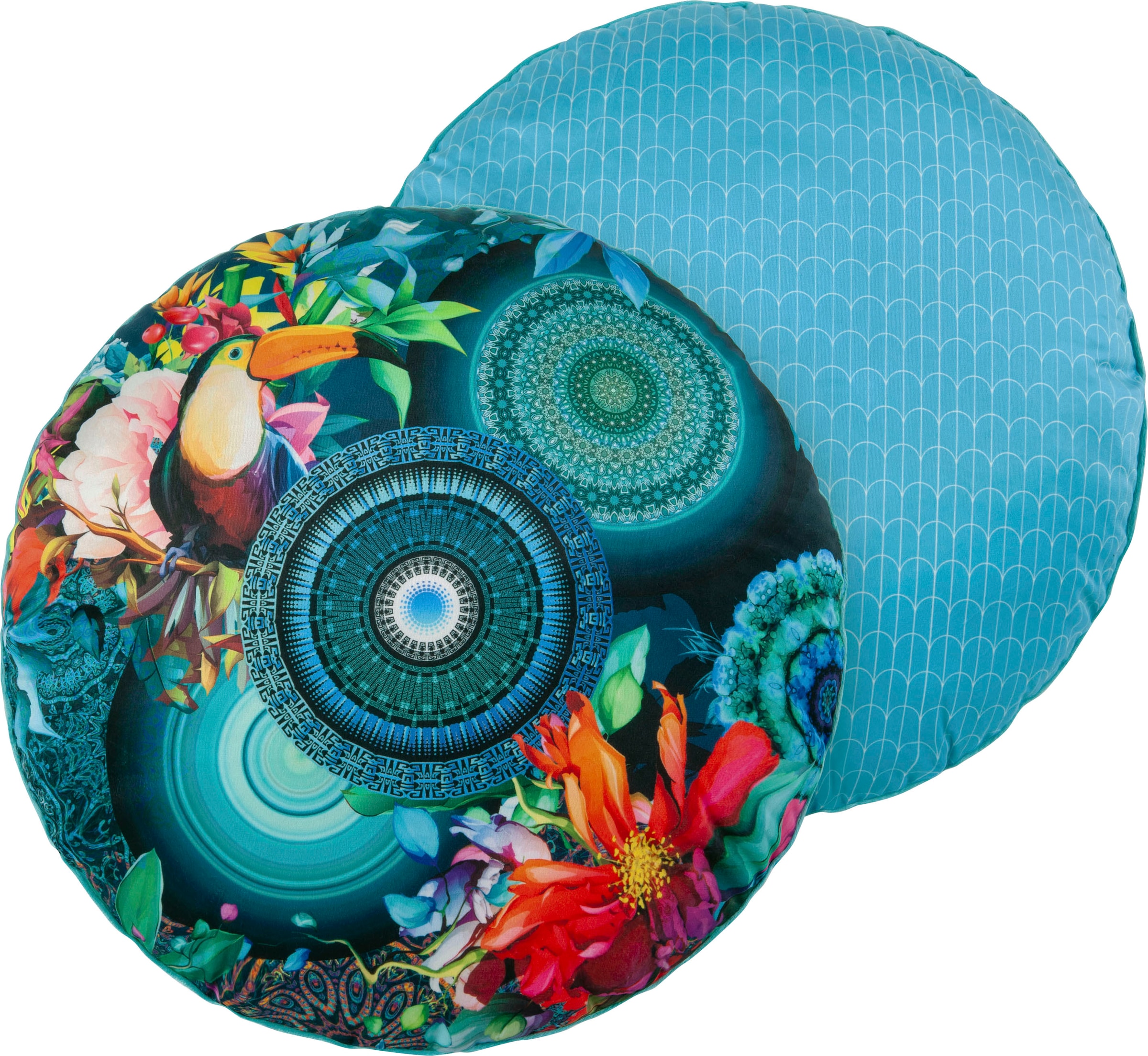 Image of hip Dekokissen »Cailani«, (1 St., 1 55 cm rund Dekokissen - Mit biese), mit Biese bei Ackermann Versand Schweiz