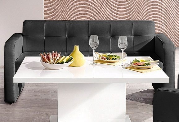 exxpo - sofa fashion Sitzbank »Barista Küchensofa, kompakte Stellmasse, Sitzhöhe 49cm«, mit Rückenlehne