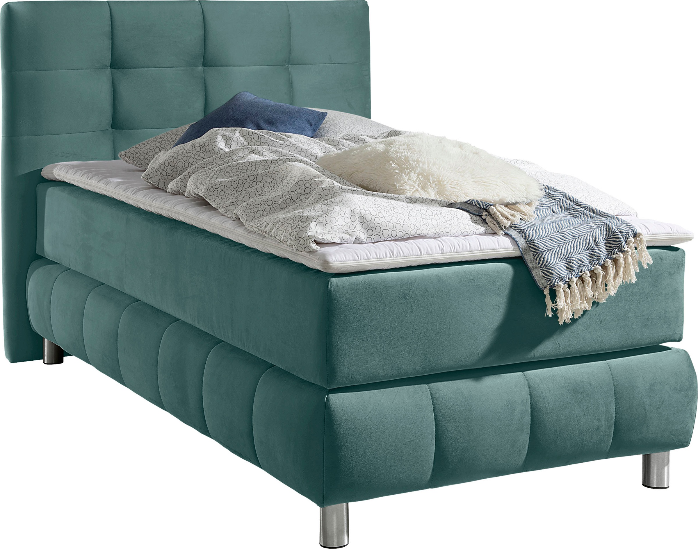 andas Boxspringbett »Salo«, incl. Topper, 6 Breiten, 2 Härtegrade, TFK auch in Härtegrad 4