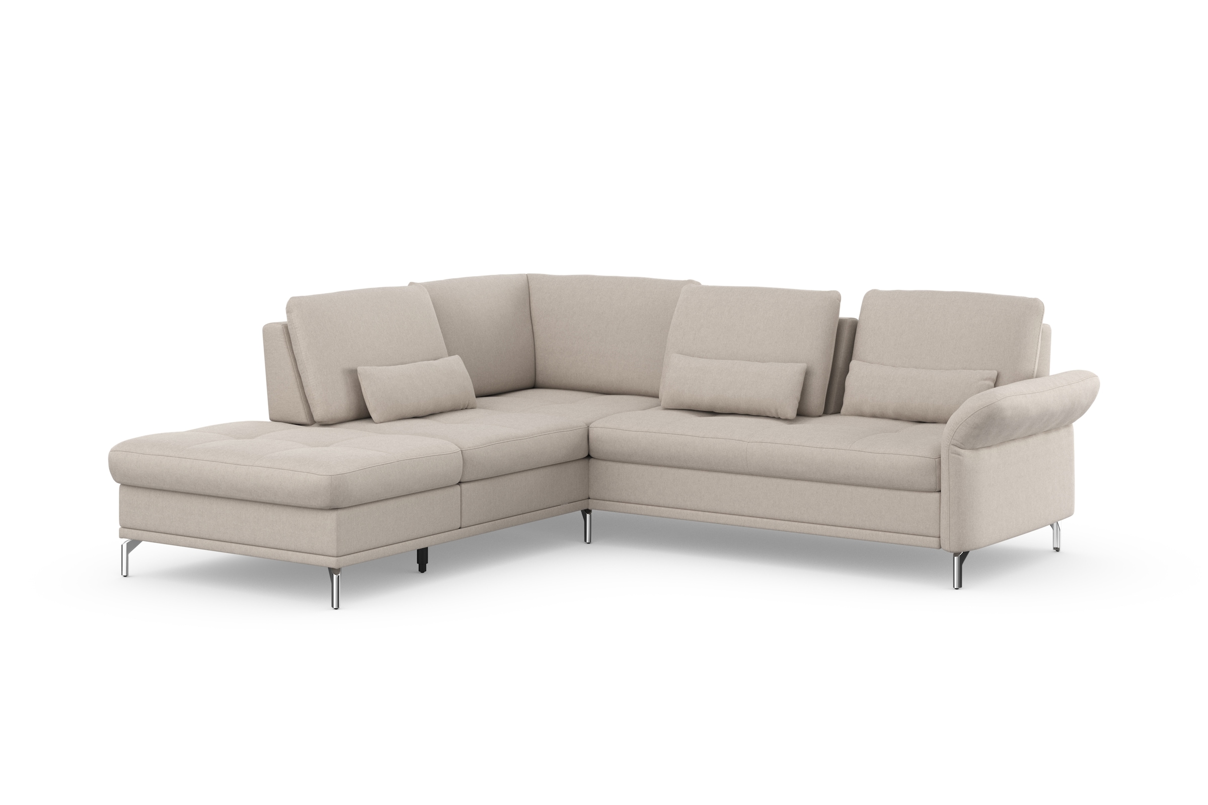 INOSIGN Ecksofa »Palm Beach L-Form« Federkern, mit Sitztiefenverstellung, wahlweise mit Bettfunktion