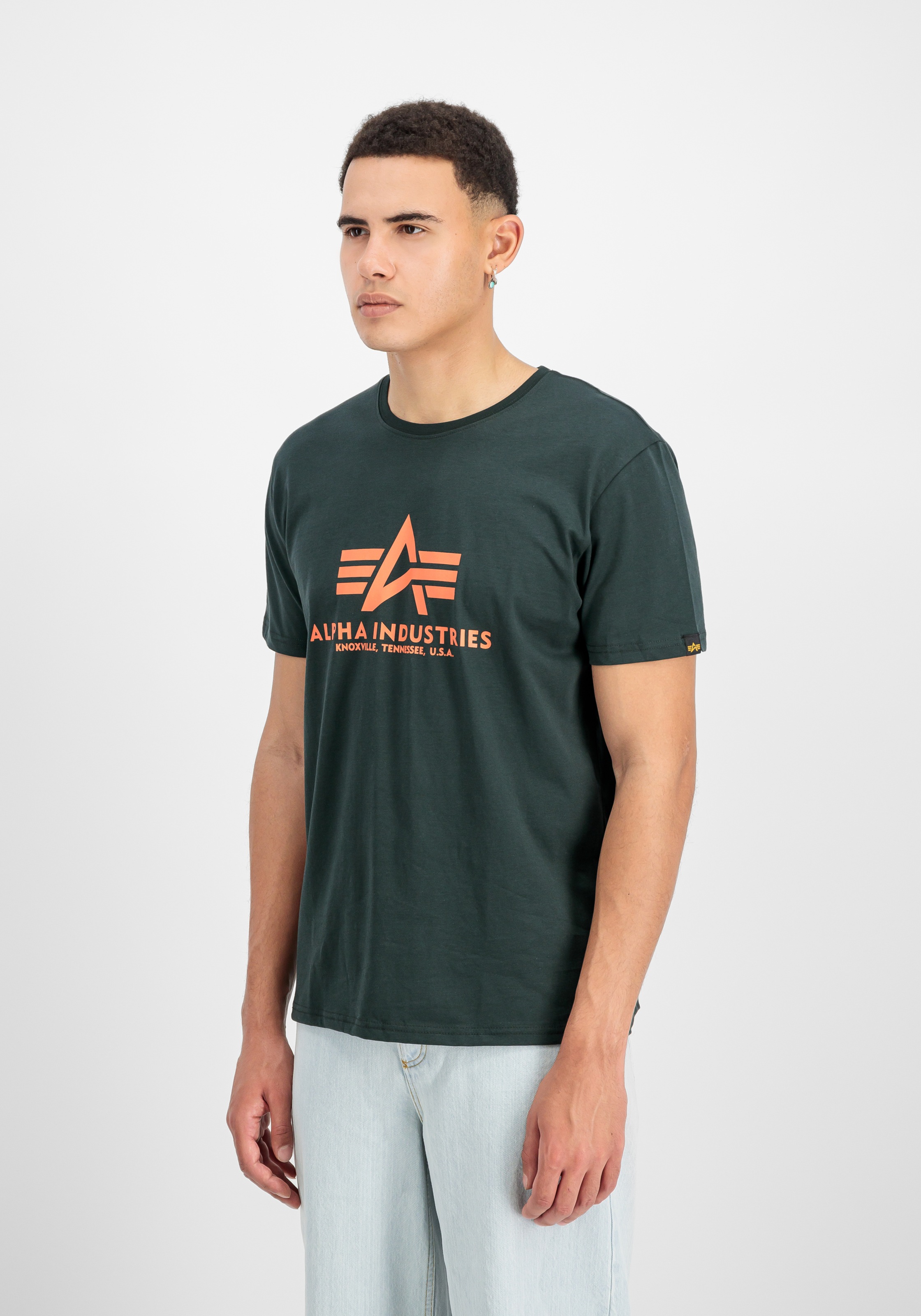 Image of Alpha Industries T-Shirt "Basic T-Shirt" Baumwolle, regular fit