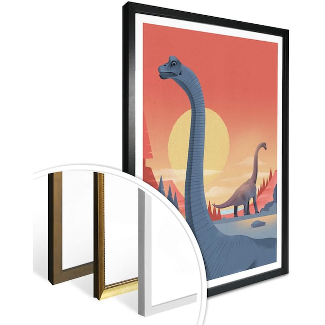 Wall-Art Poster »Brachiosaurus«, Dinosaurier, (1 St.), Poster, Wandbild,  Bild, Wandposter kaufen