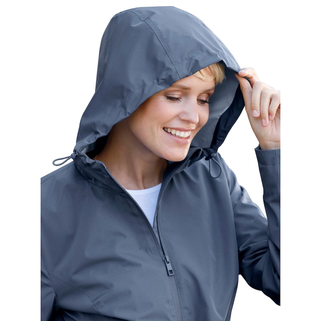 Classic Basics Regenjacke, mit Kapuze