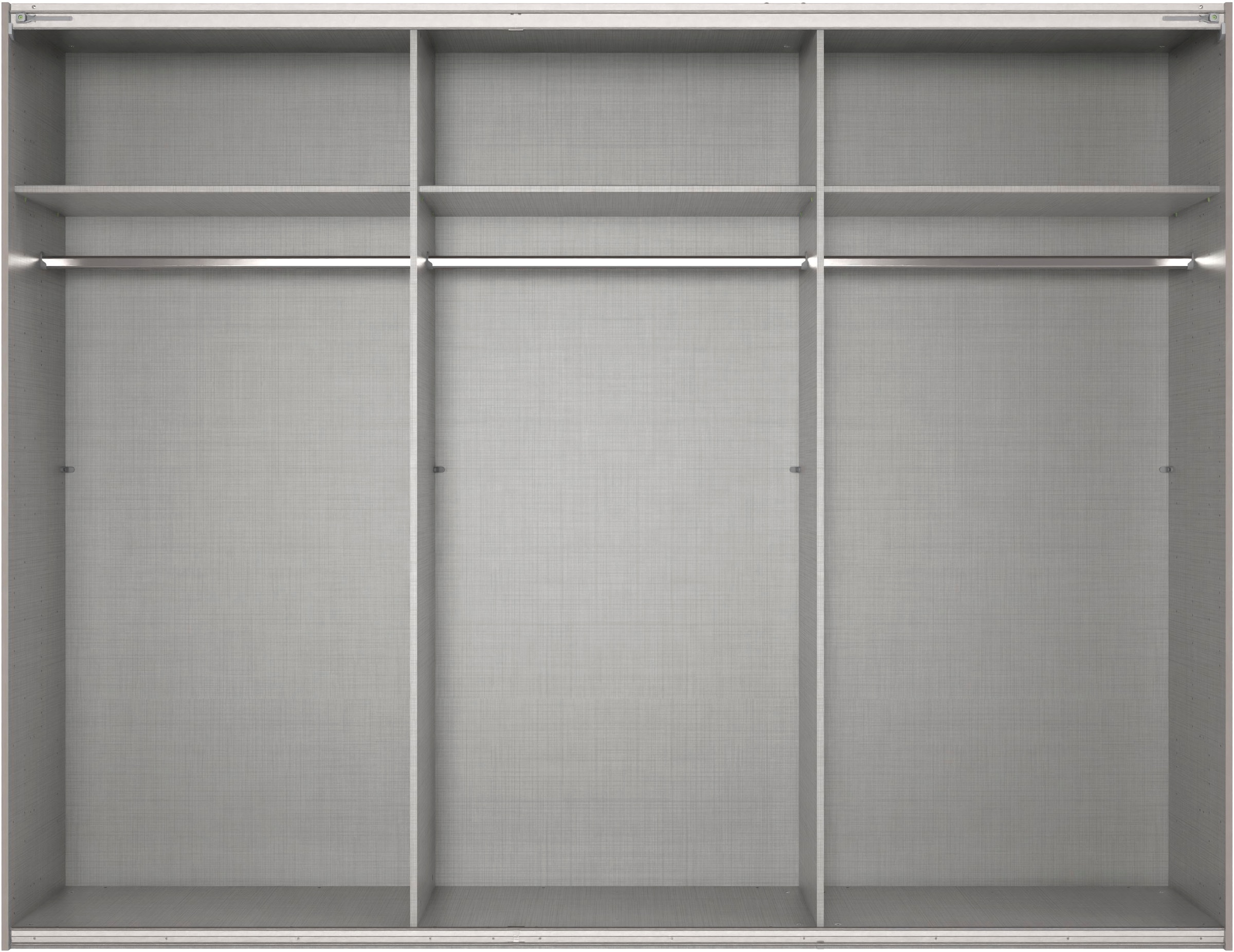 Wimex Kleiderschrank »Mugano, Made in Germany, Lieferung bis in Deine Etage und Stellort«, (wähle Deine Ausstattung: Basic oder Premium!), 3 Schwebetüren, grosse Grössen, mit oder ohne Spiegel, Metallgriffe