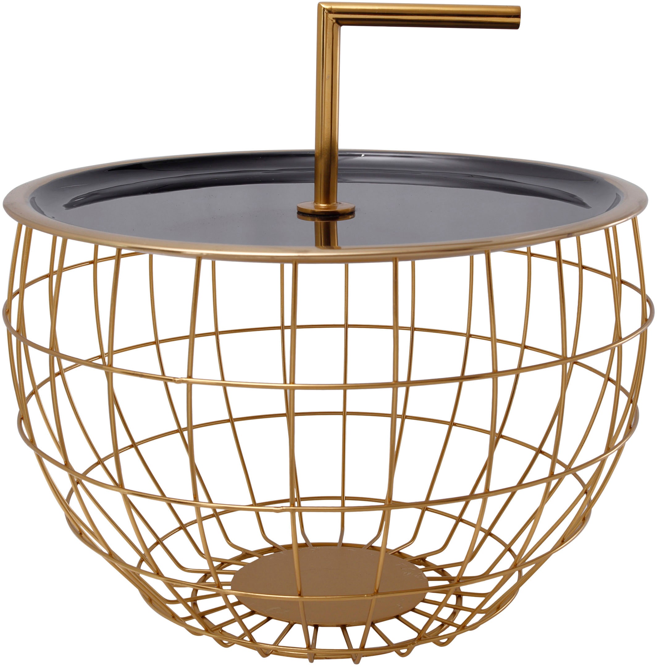 Kayoom Table d'appoint »Art Deco 500, Abstelltisch aus Metall,funktional und stabil« 1 cuis tlg. décoratif, avec poignée amovible (13 cm), fonction de rangement