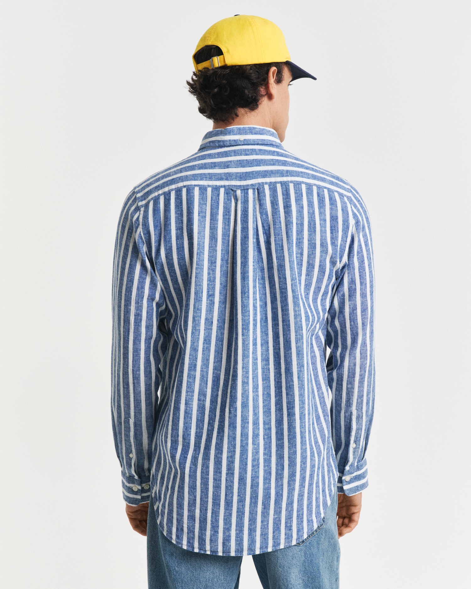 Gant Chemise à manches longues »REG COTTON/LINEN STRIPED SHIRT«, Streifen, luftig, Leinen
