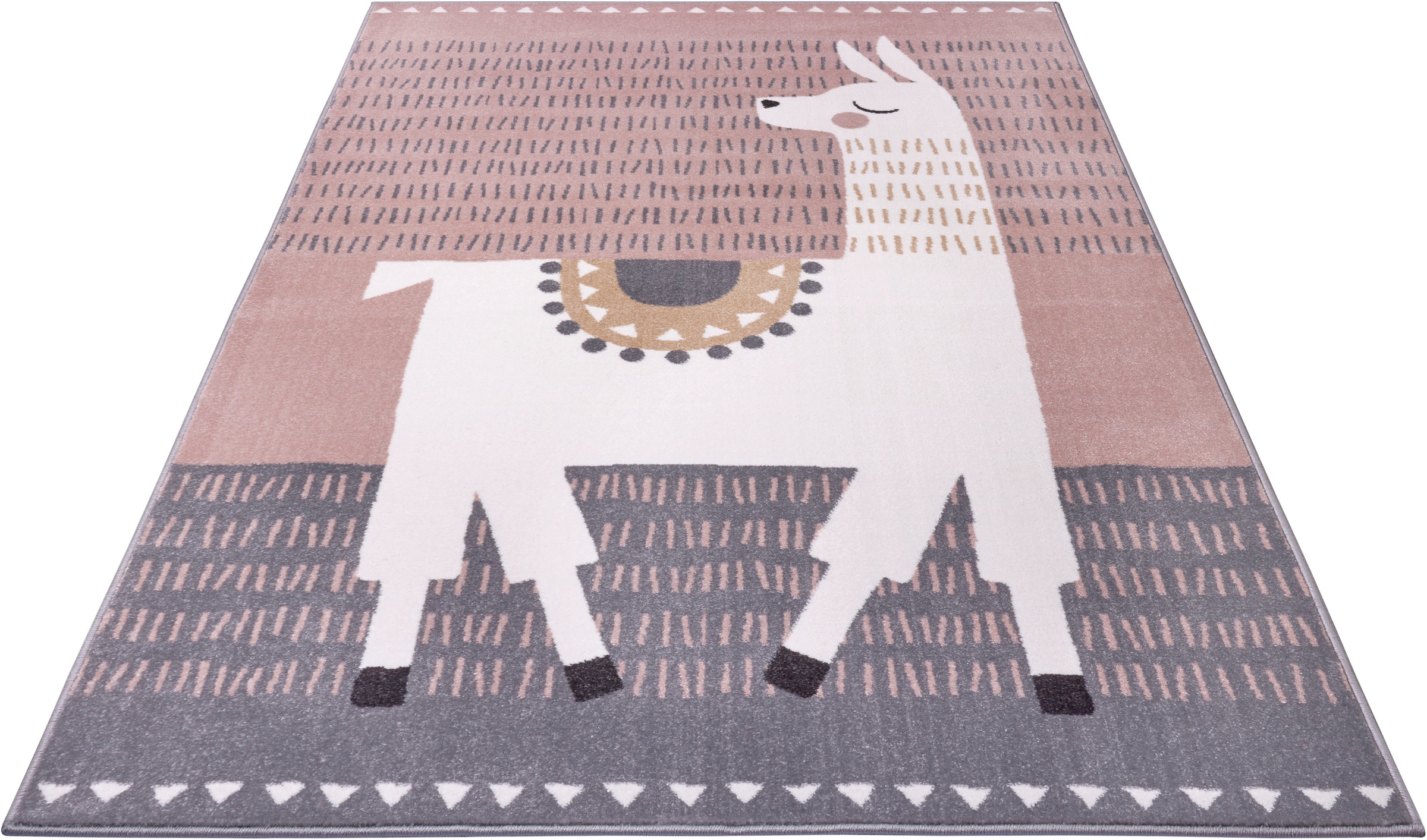 Image of HANSE Home Teppich »Alpaca Dolly«, rechteckig, 9 mm Höhe, Weicher Flor, Farbenfrohes Design, Kinderzimmer, Spielunterlage, Tiere, strapazierfähig, pflegeleicht bei Ackermann Versand Schweiz