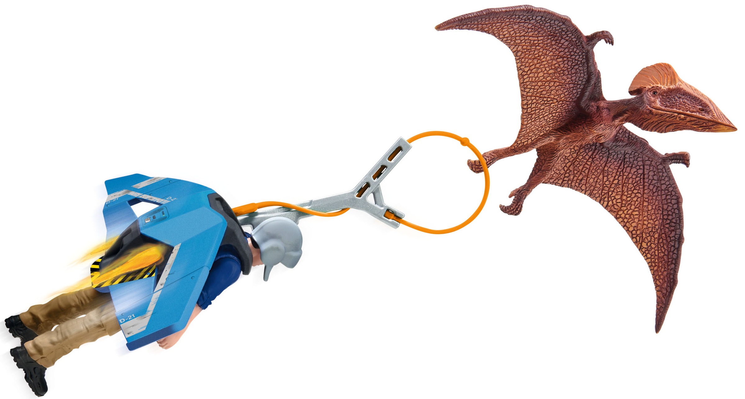 Image of Schleich® Spielfigur »Dinosaurs, Jetpack Verfolgung (41467)«, mit besonderem Flugsaurier bei Ackermann Versand Schweiz