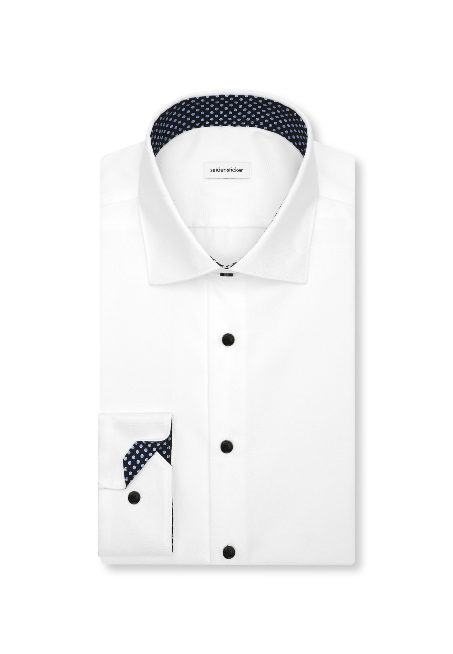 seidensticker Businesshemd »Schwarze Rose« Shaped 1/1 Extra lang Kentkragen Uni