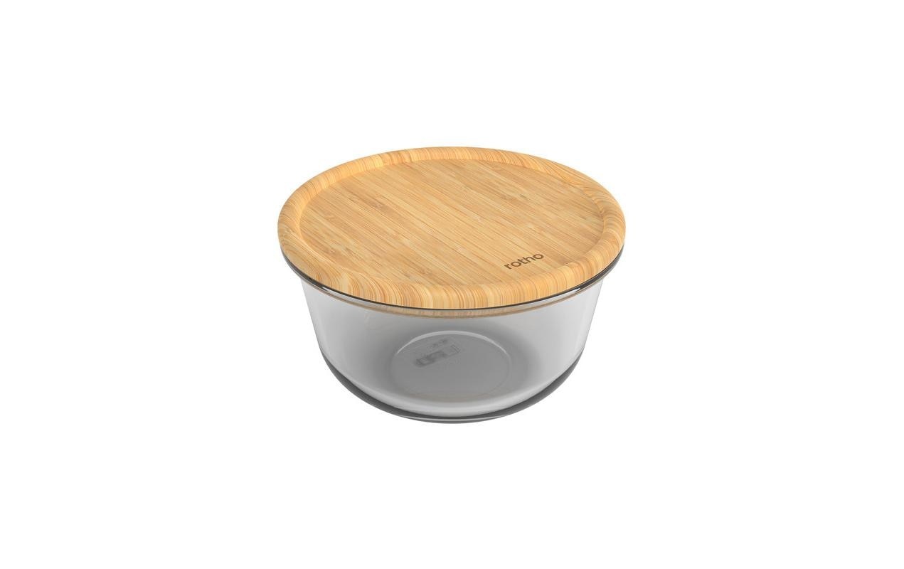Image of ROTHO Vorratsdose "Glasdose mit Bambusdeckel NALA 1 l"