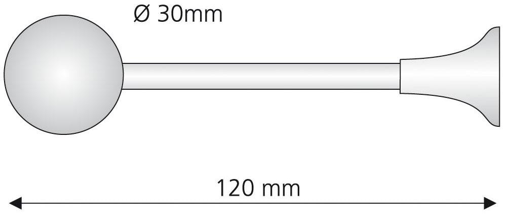 Liedeco Raffhalter, (1 St.), für Gardinenstangen Ø 16 mm