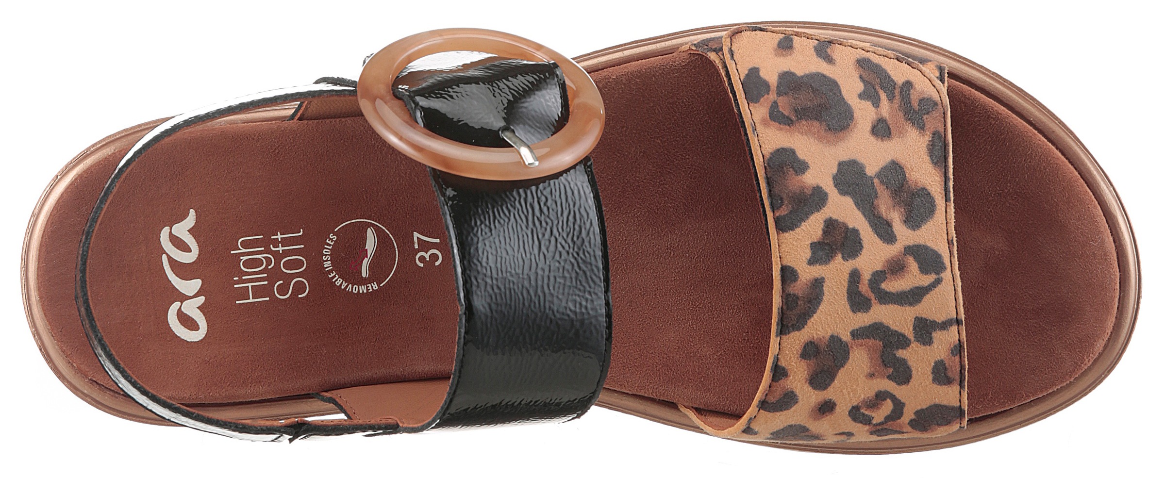 Ara Riemchensandale »BILBAO«  Keilsandale, Plateausandale mit Klettverschlüssen, G-Weite