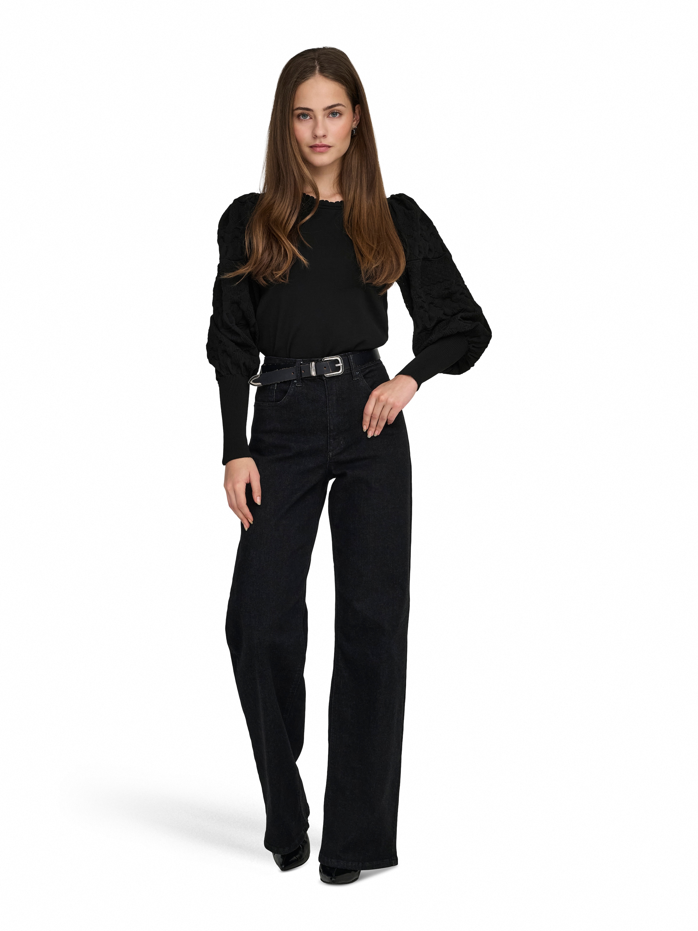 ONLY Pull à col rond »ONLMELITA L/S O-NECK PULLOVER KNT NOOS«