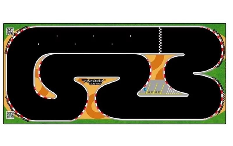 Kinderteppich »Turbo Racing XXL Micro Rally 800 x 1600 mm«