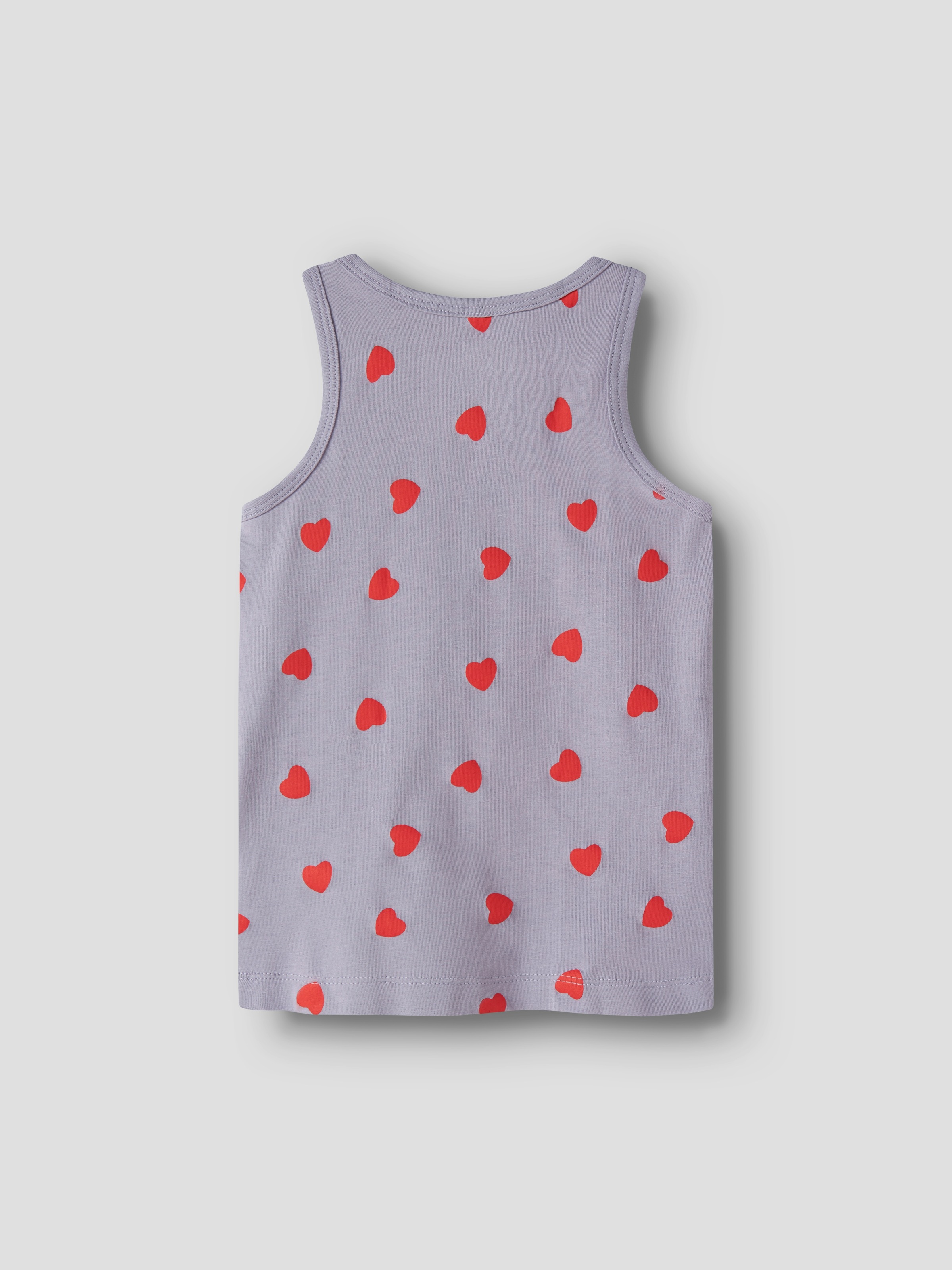 Name It Sous-chemise »NMFTANK TOP 2P LAVENDER HEARTS NOOS« Paquet, 2 cuis