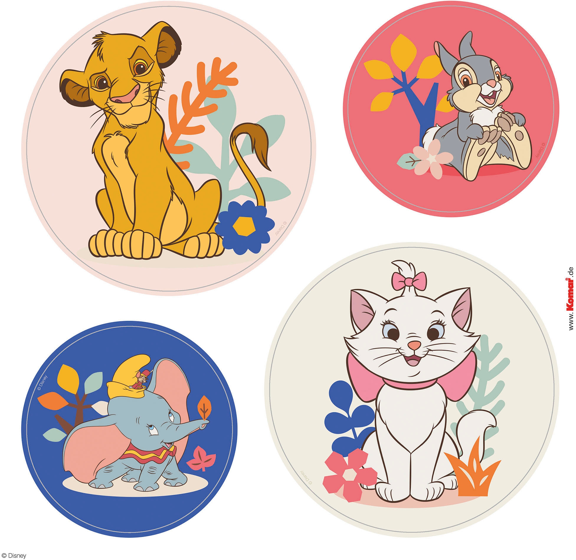 Komar Fensterbild »Better Together Bubbles - Grösse 30 x 30 cm, 2 Bogen« Fenstersticker, selbsthaftend