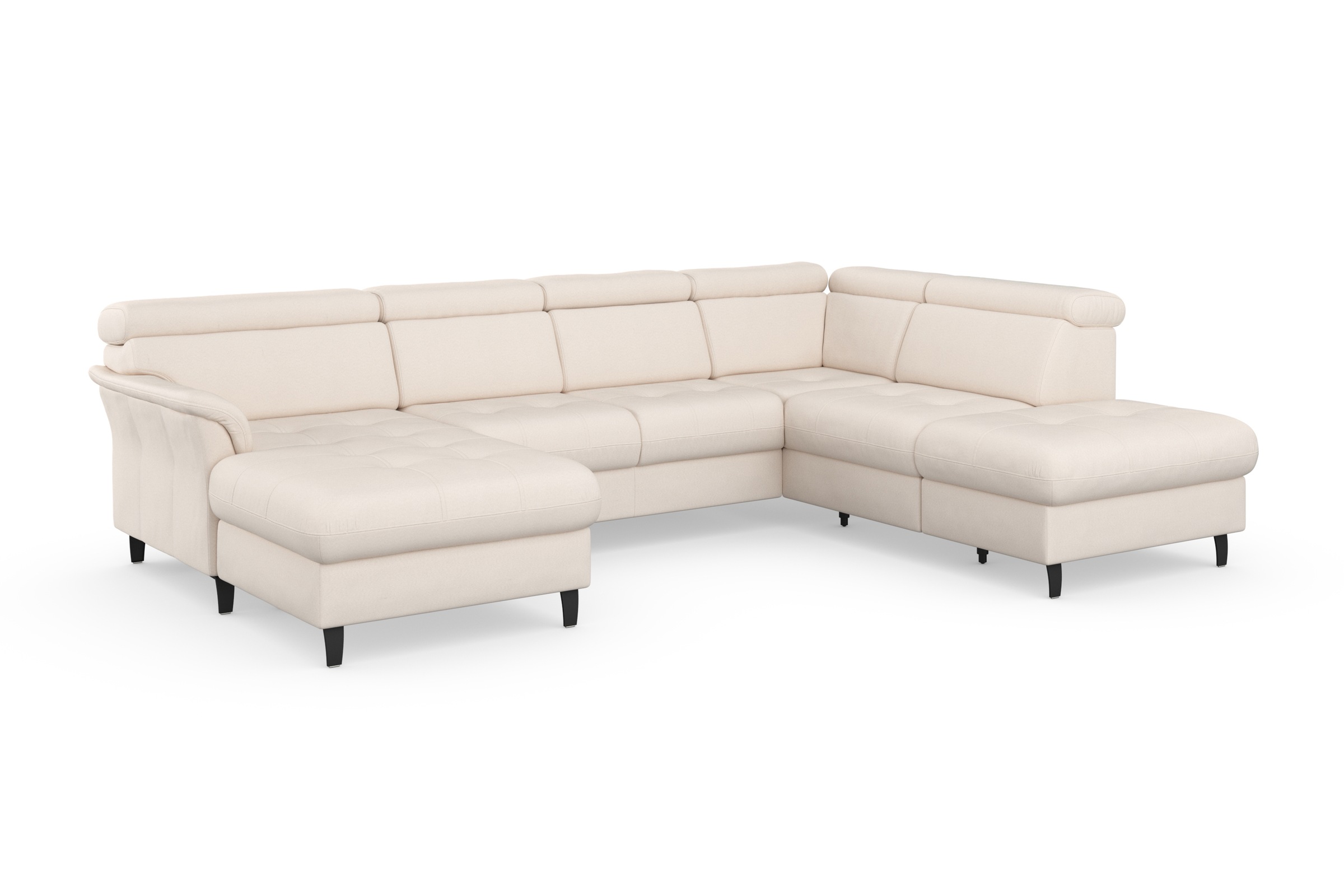 sit&more Wohnlandschaft "Marano U-Form" inklusive Kopfteilverstellung, optional Schlaffunktion & Bettkasten