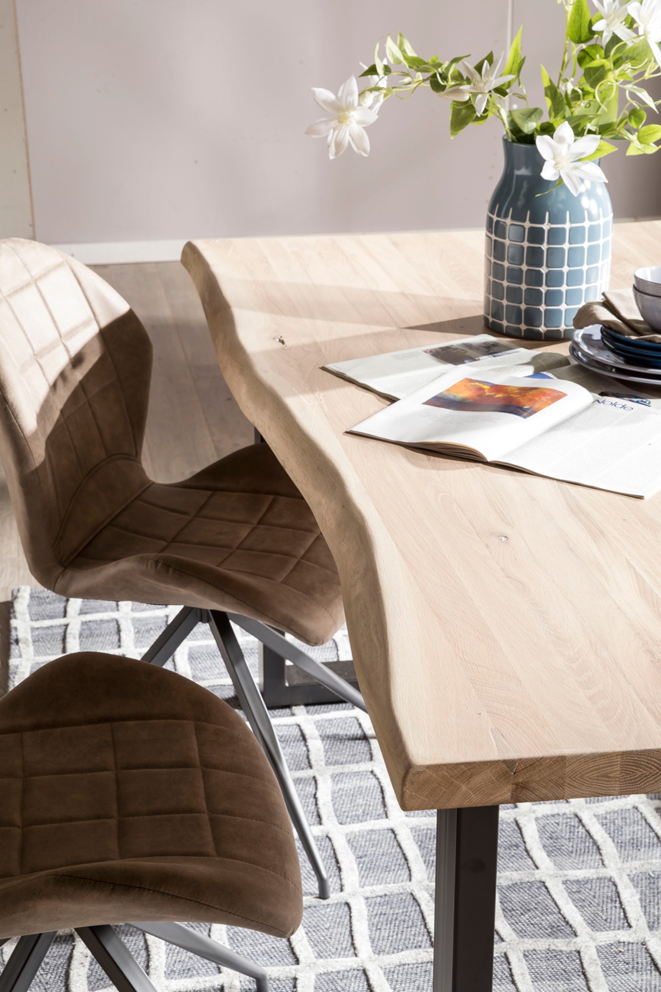 Home affaire Esstisch "Tristan" mit Baumkante