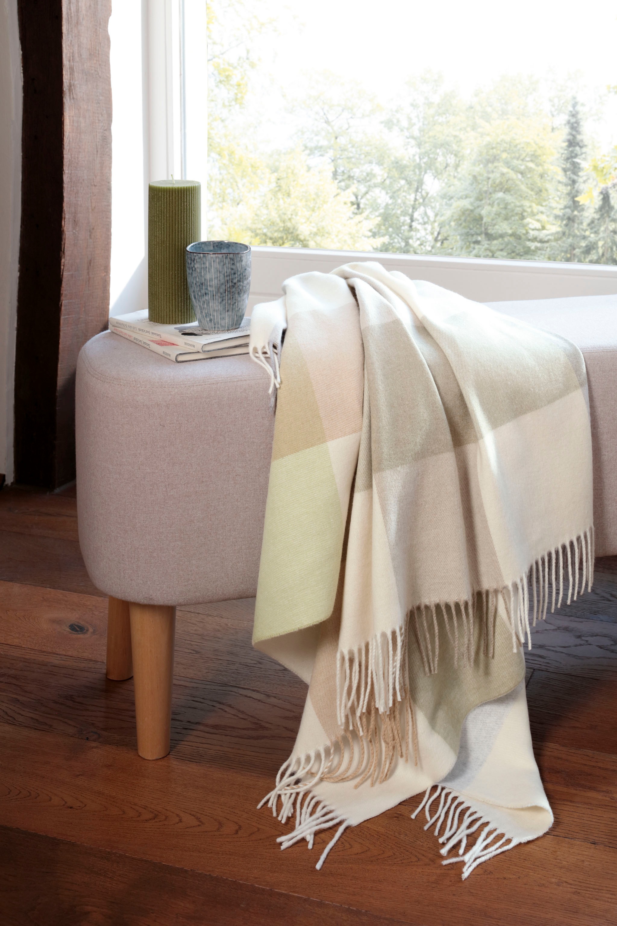 Biederlack Plaid »Plaid Conny«, modernes Karo, Kuscheldecke