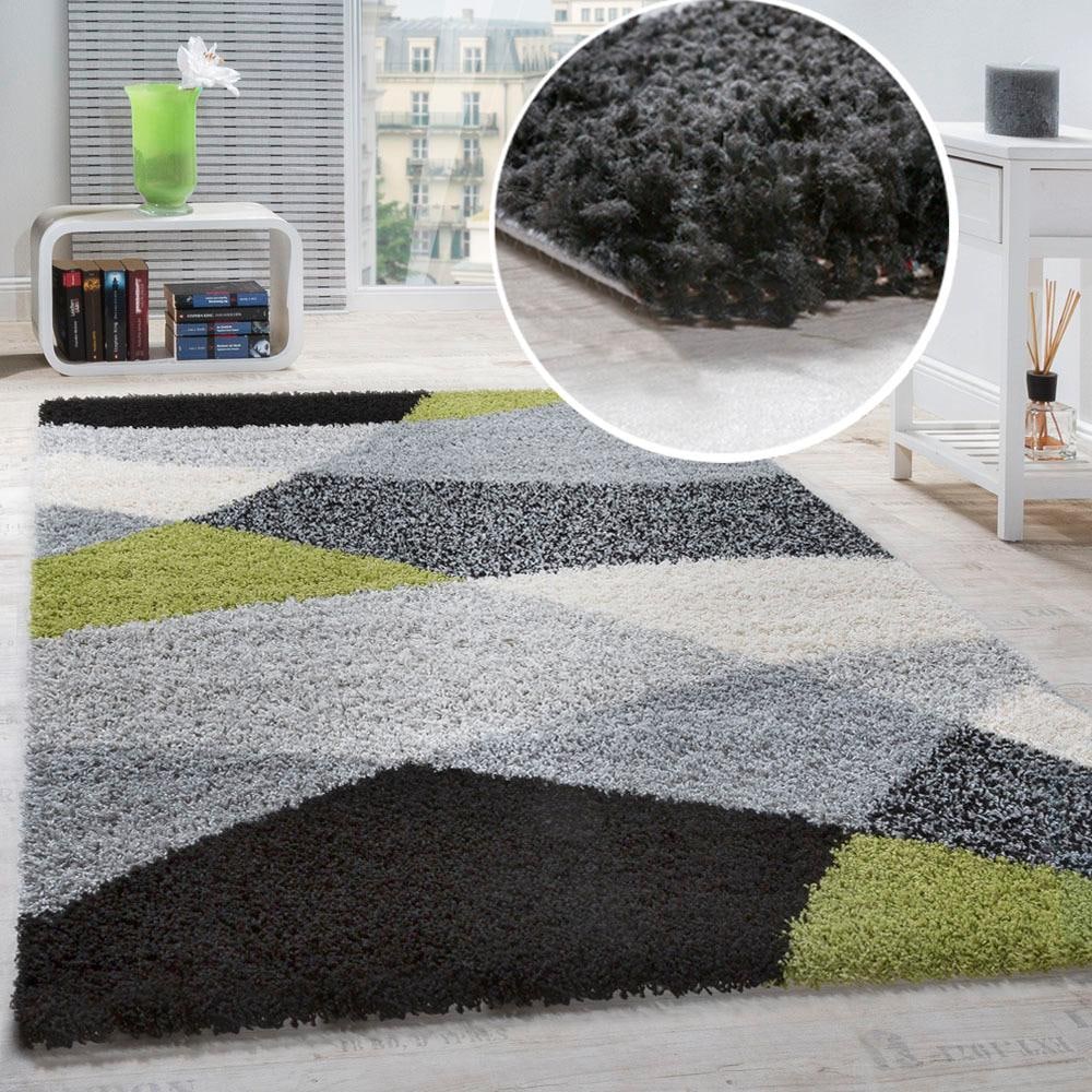 rechteckig, 308«, Paco ideal kaufen bequem weicher Wohnzimmer »Mango im Hochflor-Teppich Home Design, modernes & Shaggy, Schlafzimmer