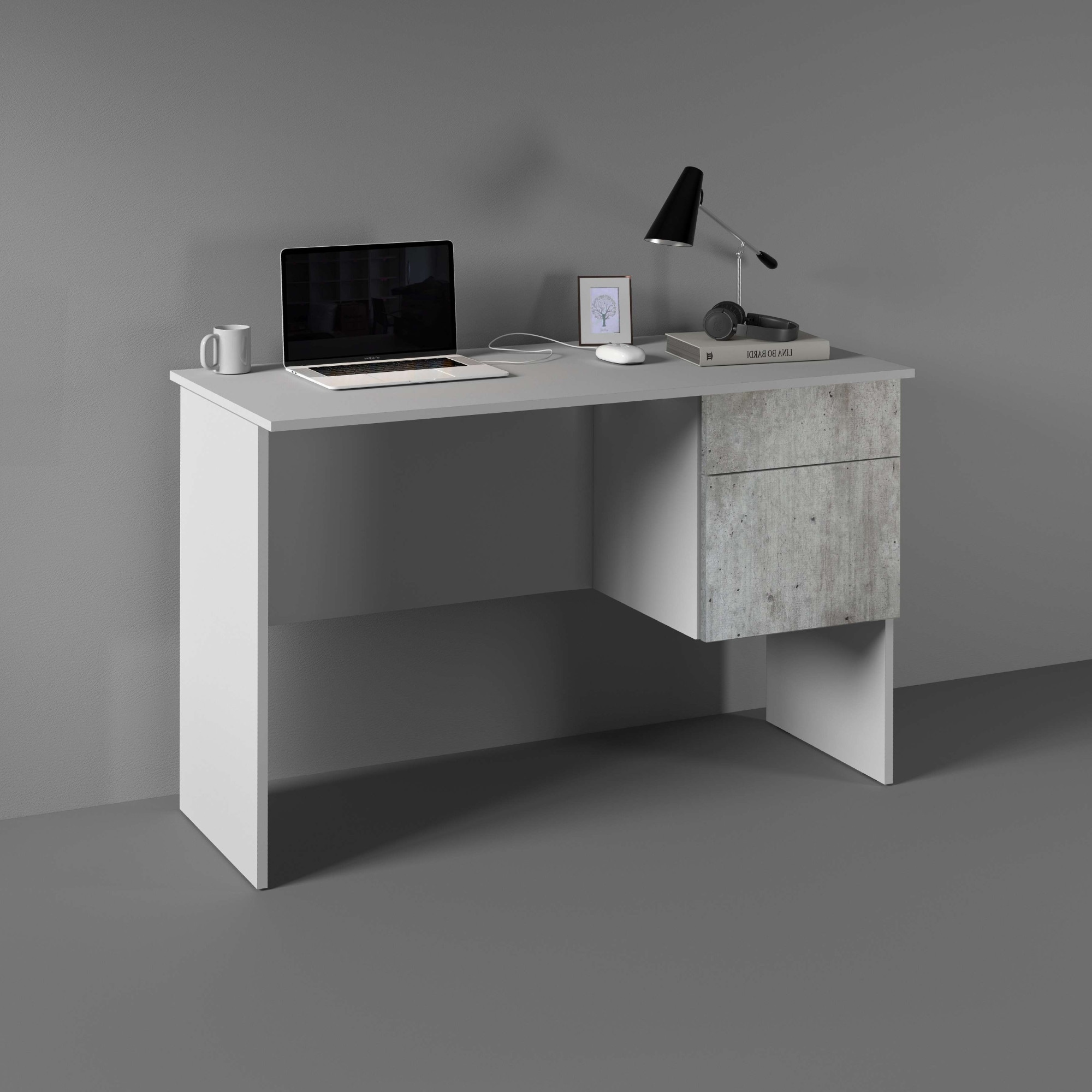 INOSIGN Schreibtisch »Coro, kleiner Computertisch, Bürotisch« mit 1 Tür & 1 Schublade, Breite 110 cm, Made in Italy