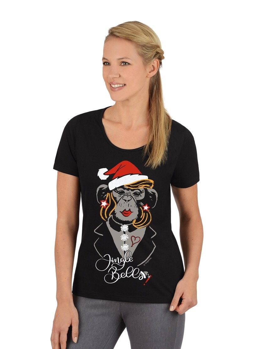 T-Shirt versandkostenfrei mit Trigema kaufen »TRIGEMA Weihnachts-Motiv« T-Shirt ♕